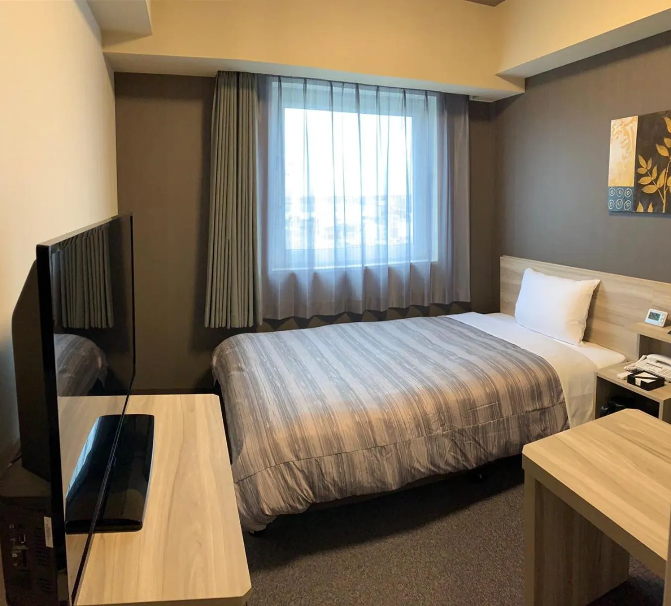 Bed in Hotel Route-Inn Kamisu