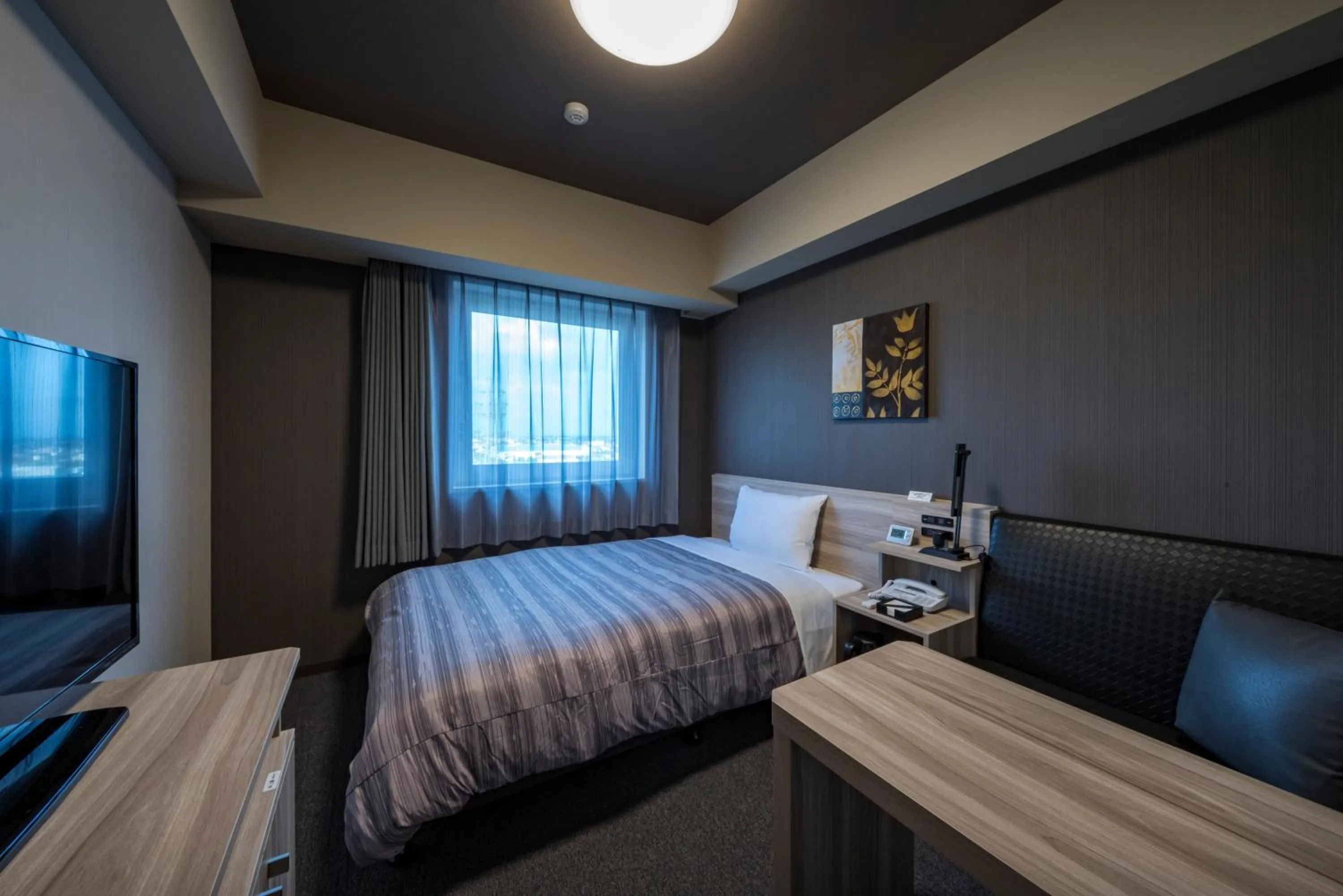 Bed in Hotel Route-Inn Kamisu