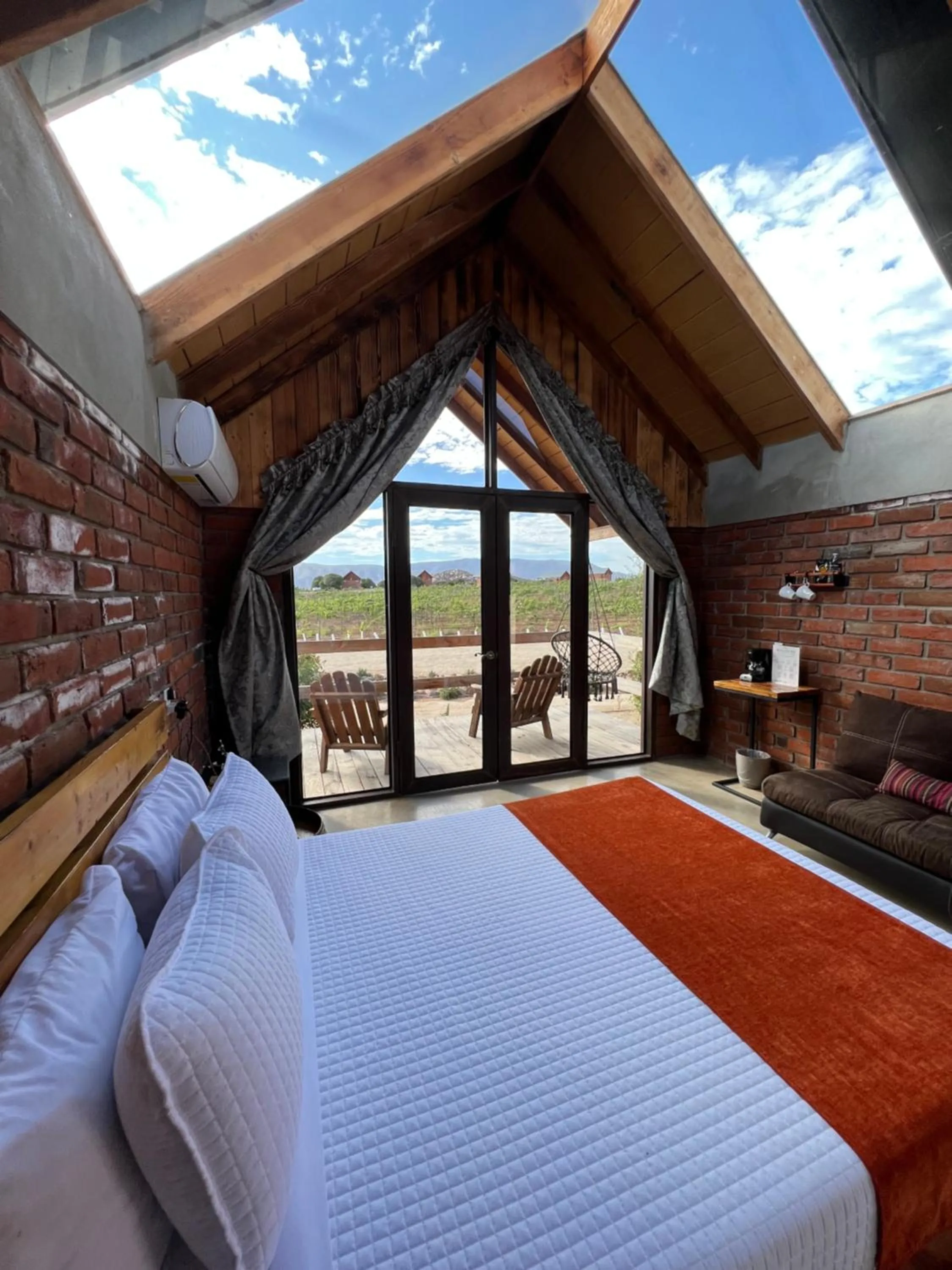 Natural landscape, Bed in Don Tomas Viñedo cabañas