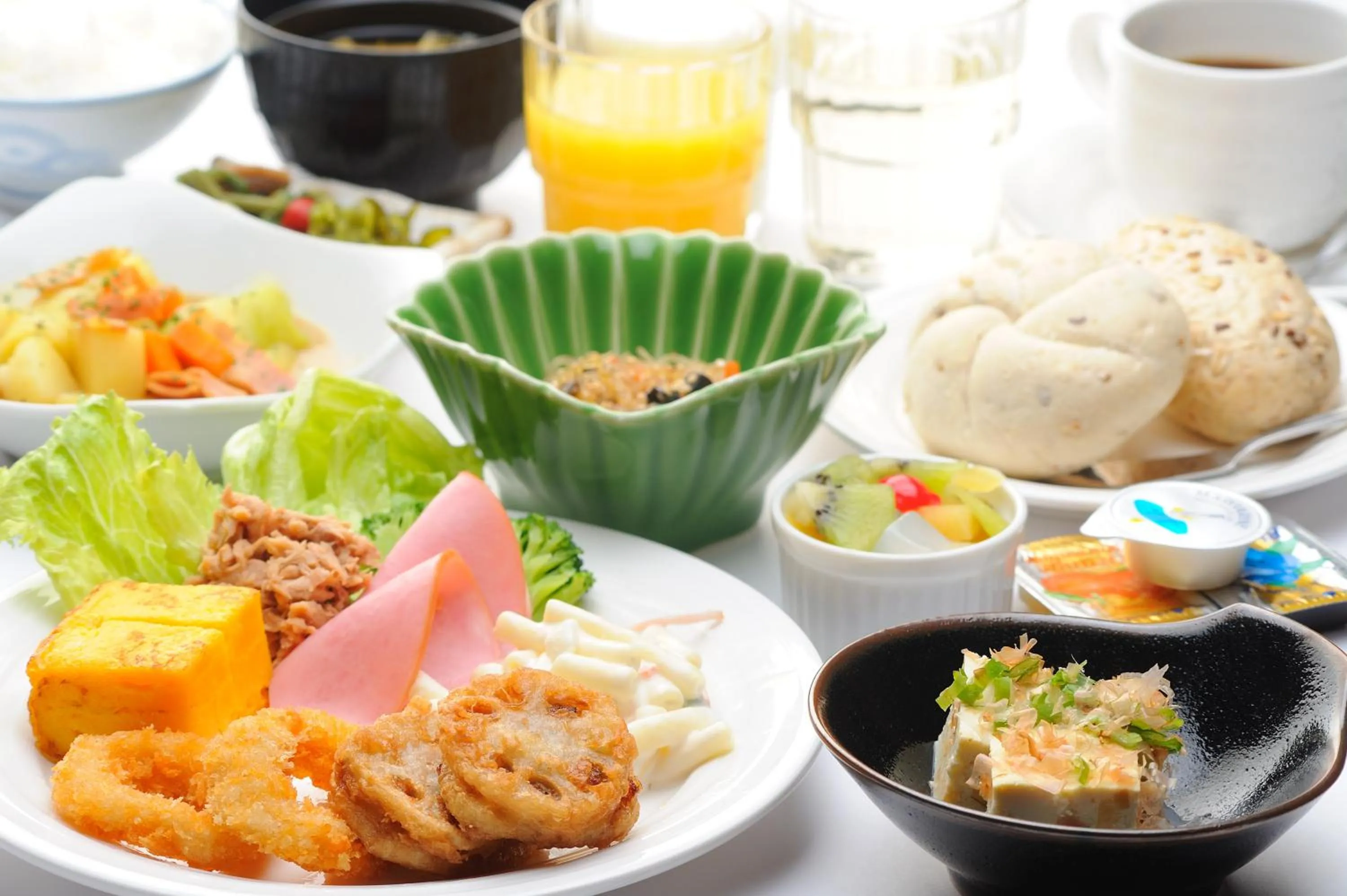 Food close-up in Hotel Route-Inn Yamanashi Chuo