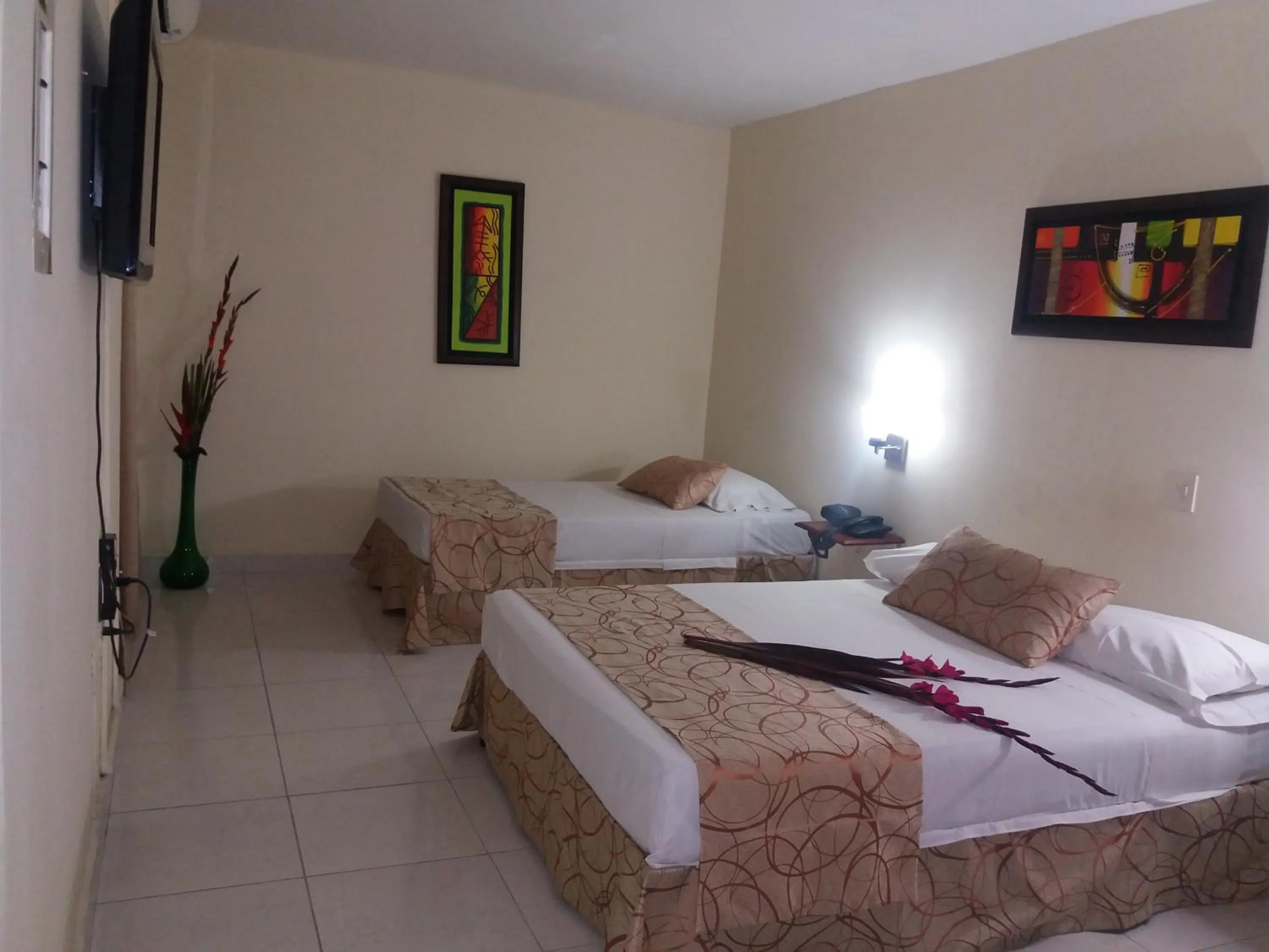 Bed in Hotel Tumburagua Soin Sas