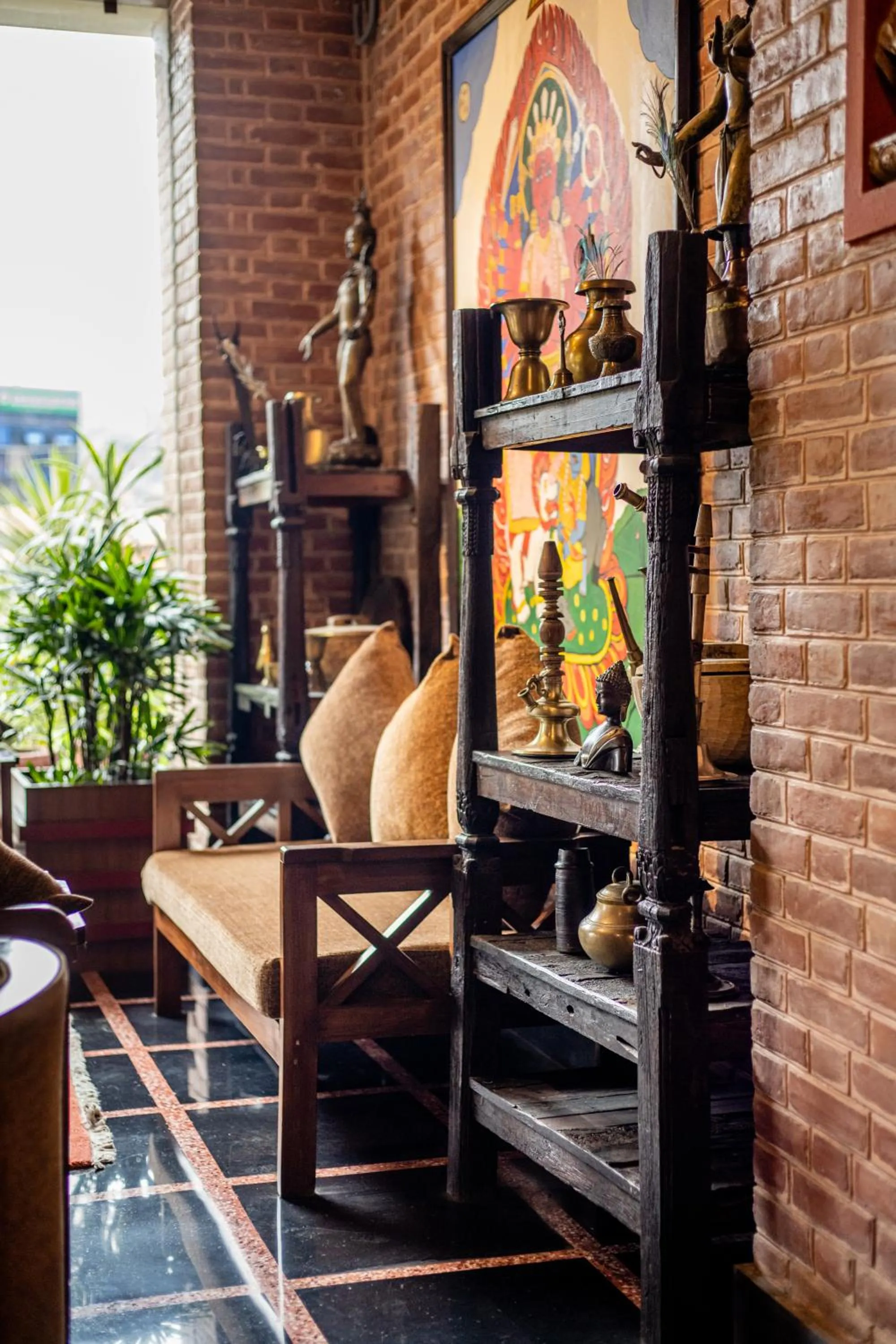 Lobby or reception in Hotel Bhadgaon