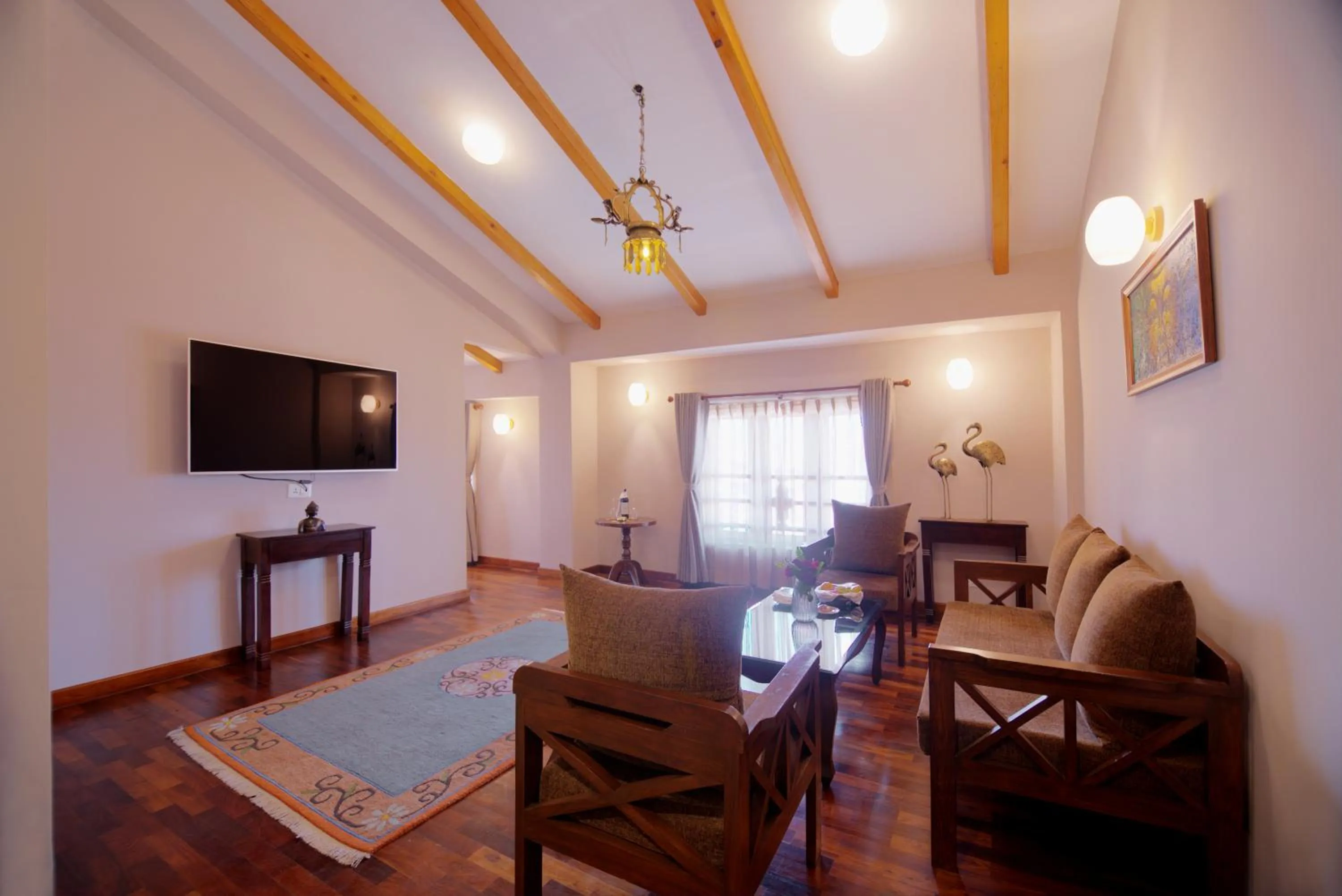 Living room in Hotel Bhadgaon