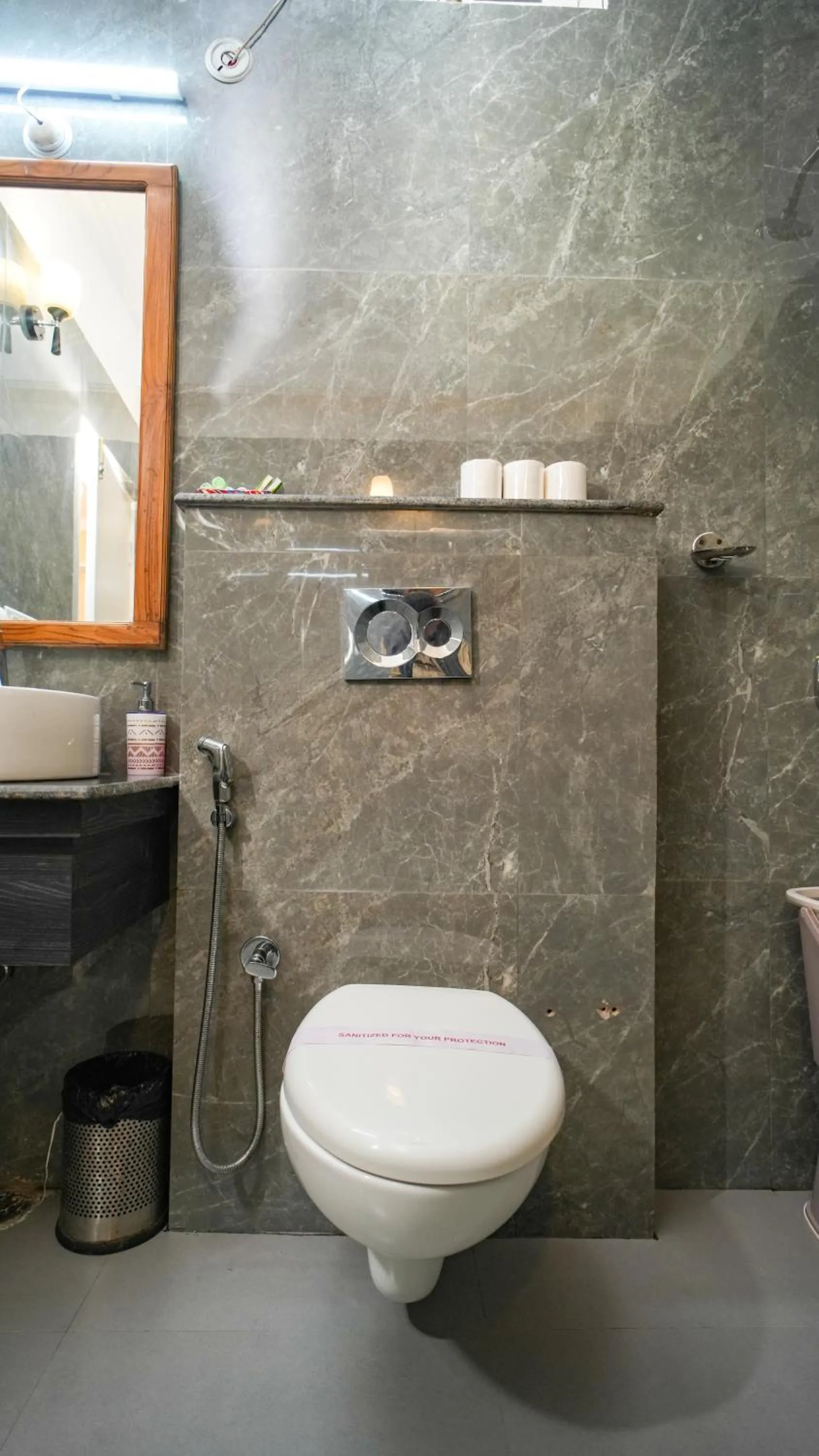 Shower in Neelesh Inn- A Luxury Lake View Hotel- 20 kms from Nainital