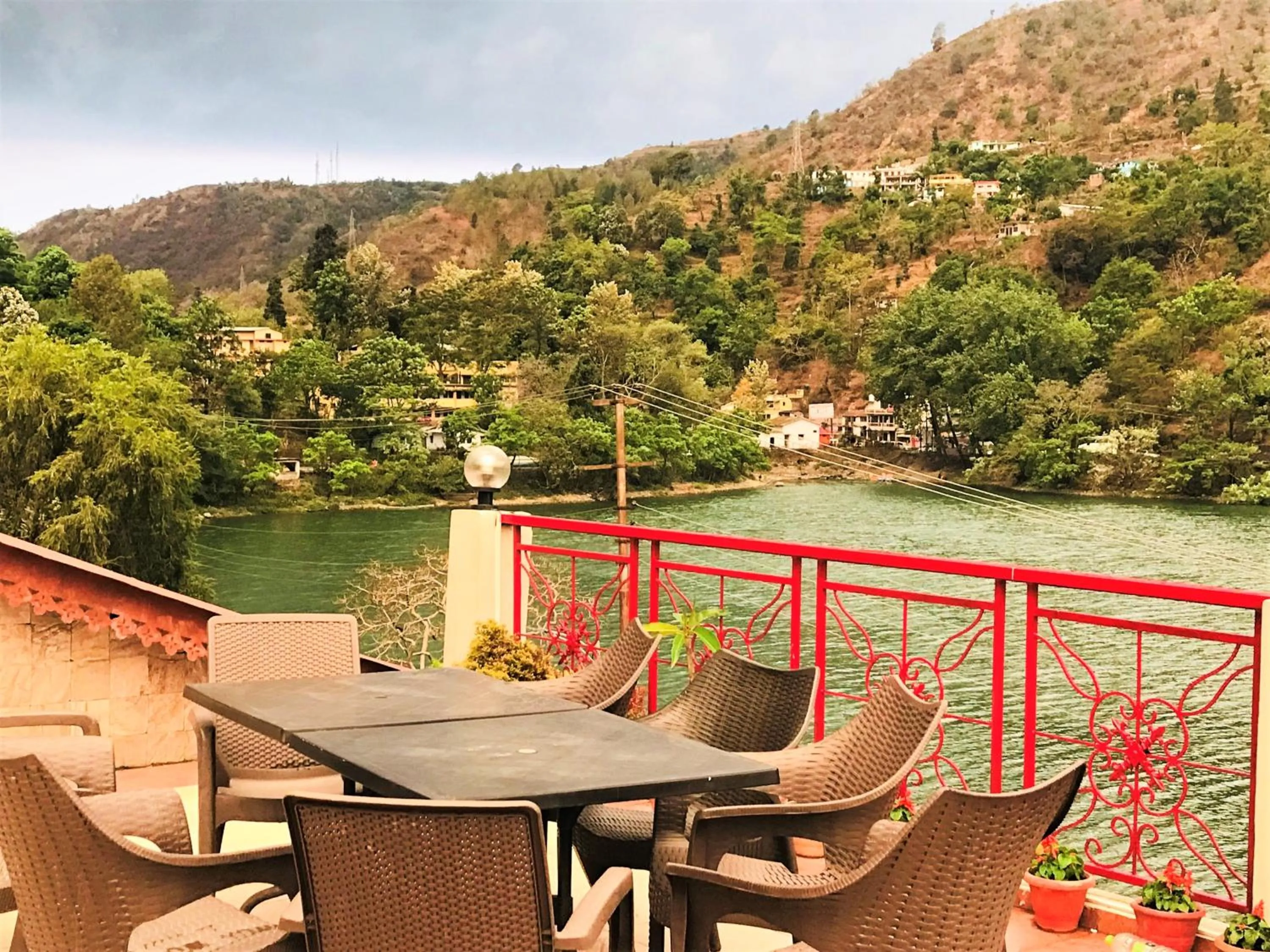 Patio in Neelesh Inn- A Luxury Lake View Hotel- 20 kms from Nainital