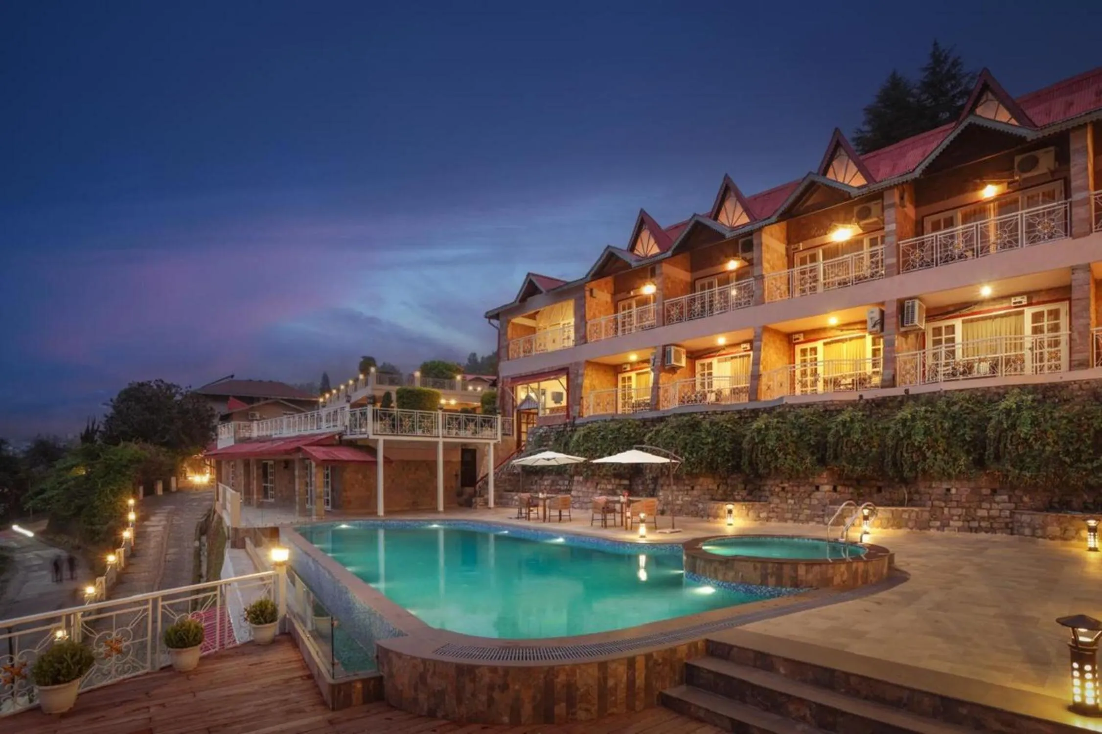 Property building in Neelesh Inn- A Luxury Lake View Hotel- 20 kms from Nainital