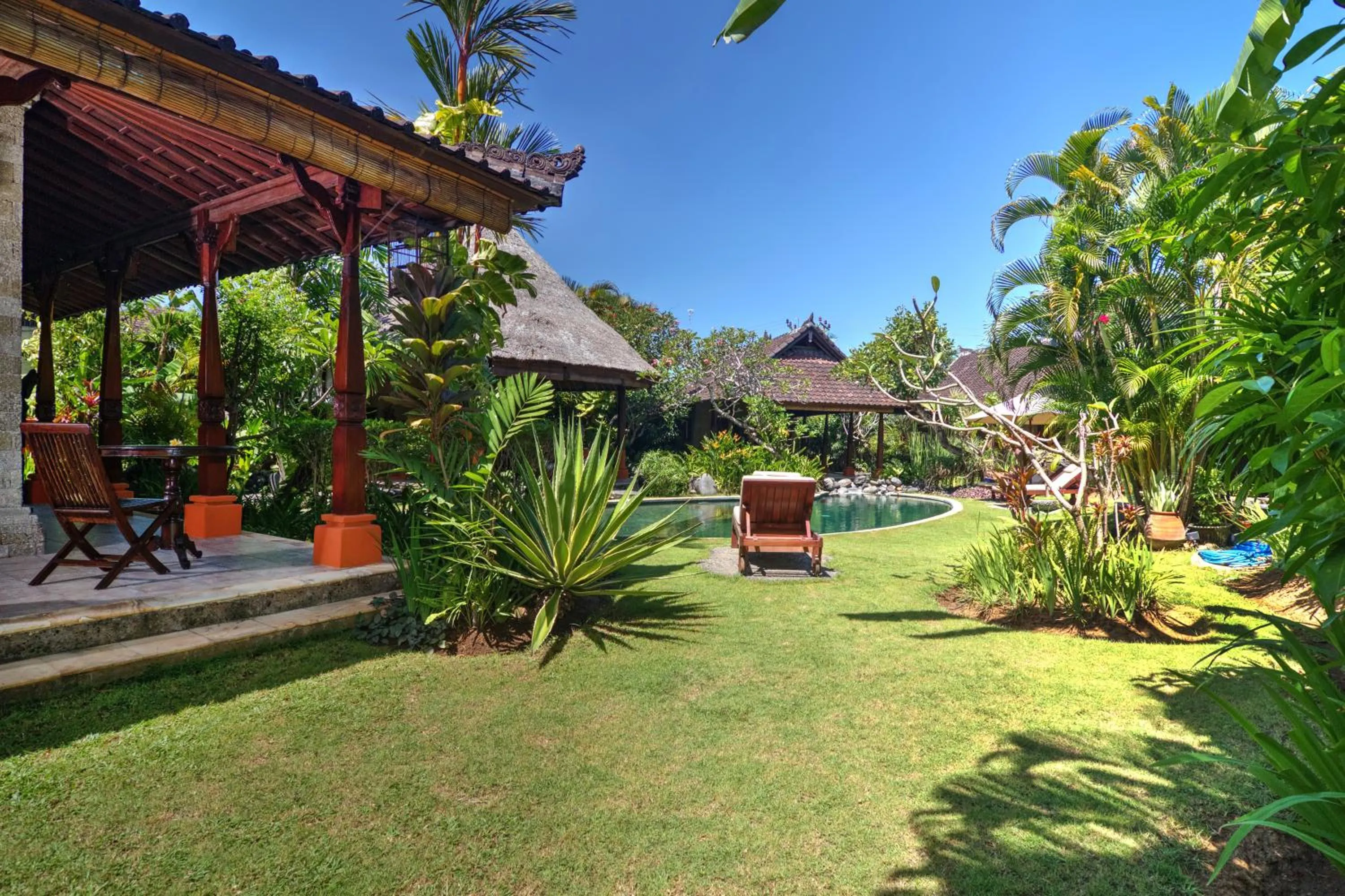 Garden view in Villa Plawa Asri