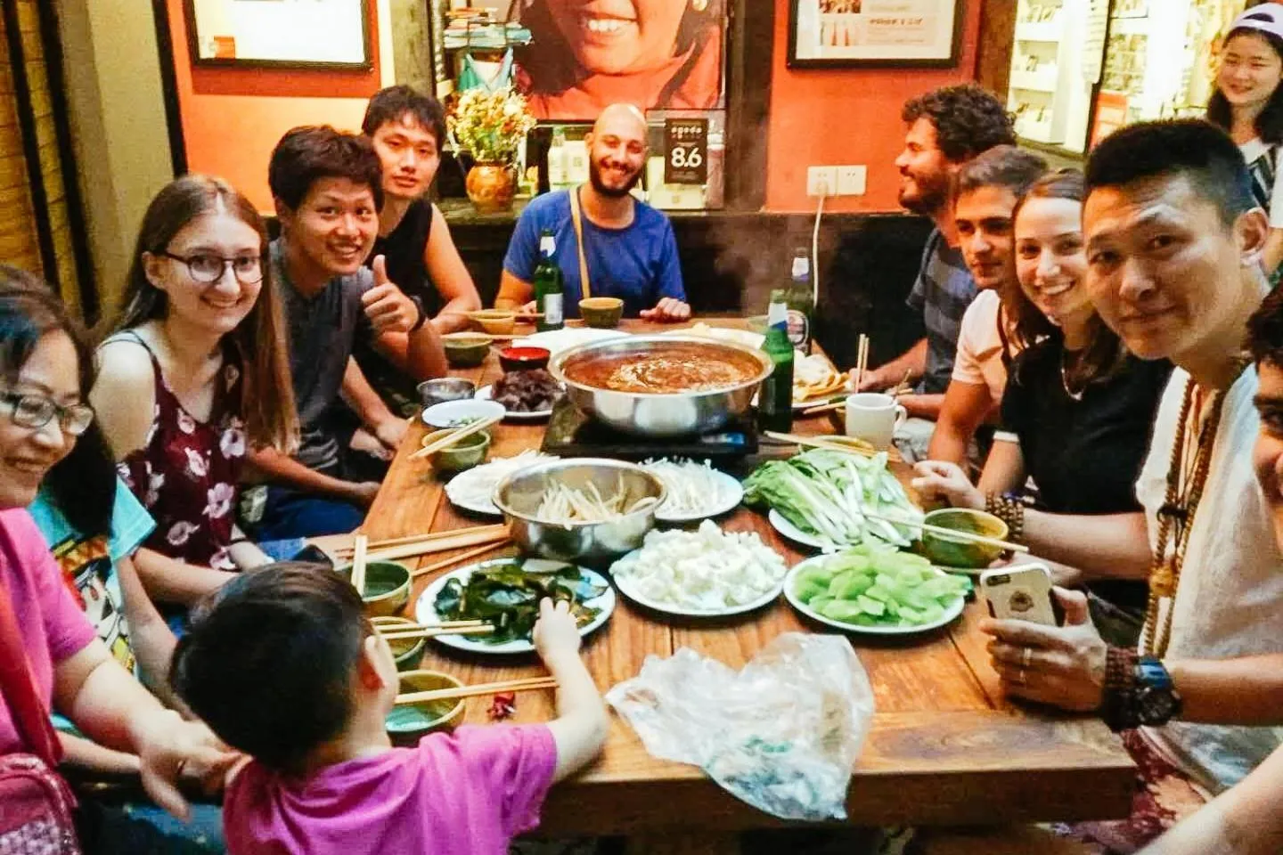 Communal lounge/ TV room in Chengdu Mix Hostel - Next To Wenshu Monastery - Sichuan Style Chill & Social Courtyard House - Free Activities - Friendly English Speaking Staff - Tibet, Panda, Buddha & Snow Mountain Tours