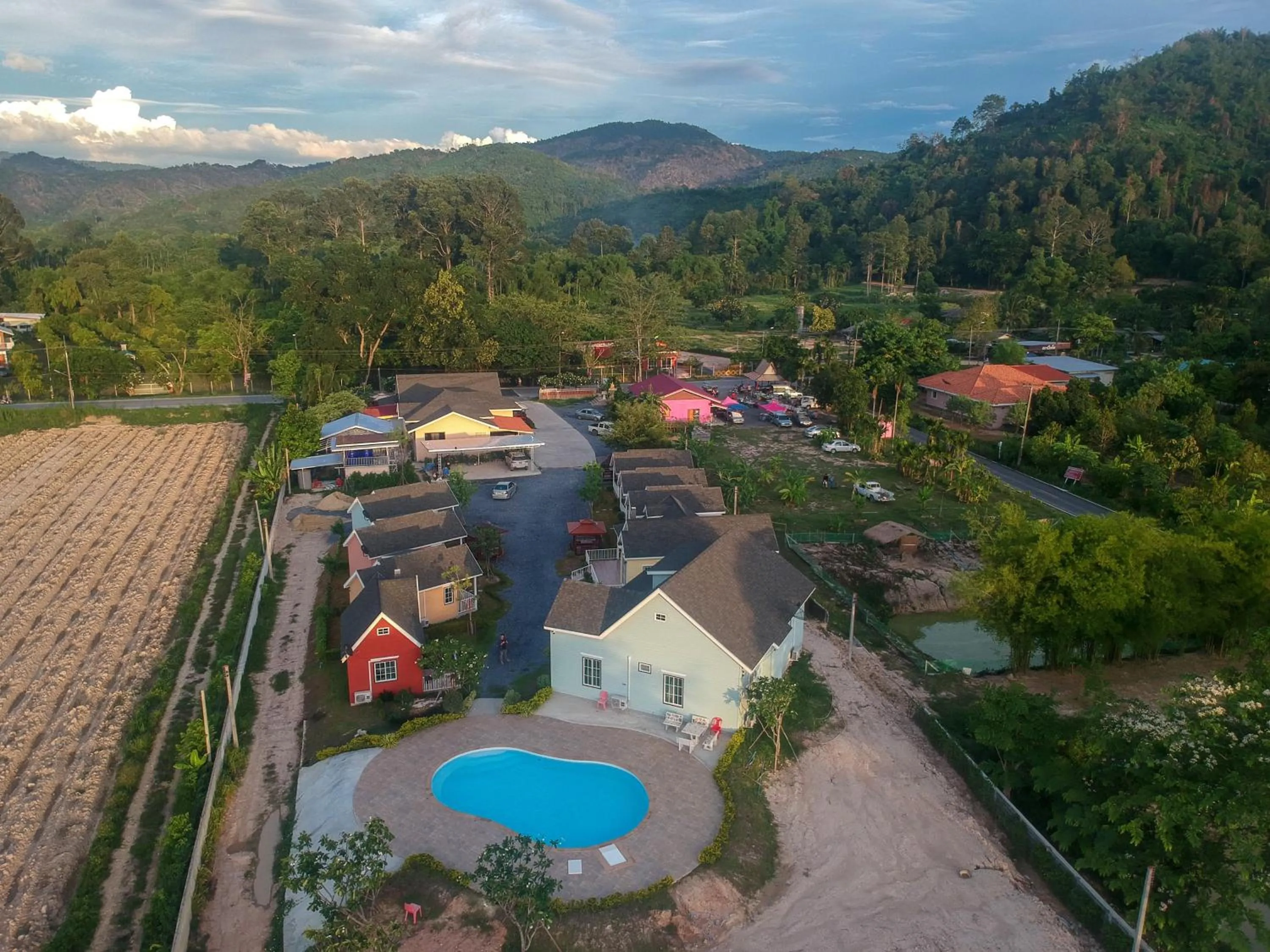 Bird's eye view in Evie Mae Resort