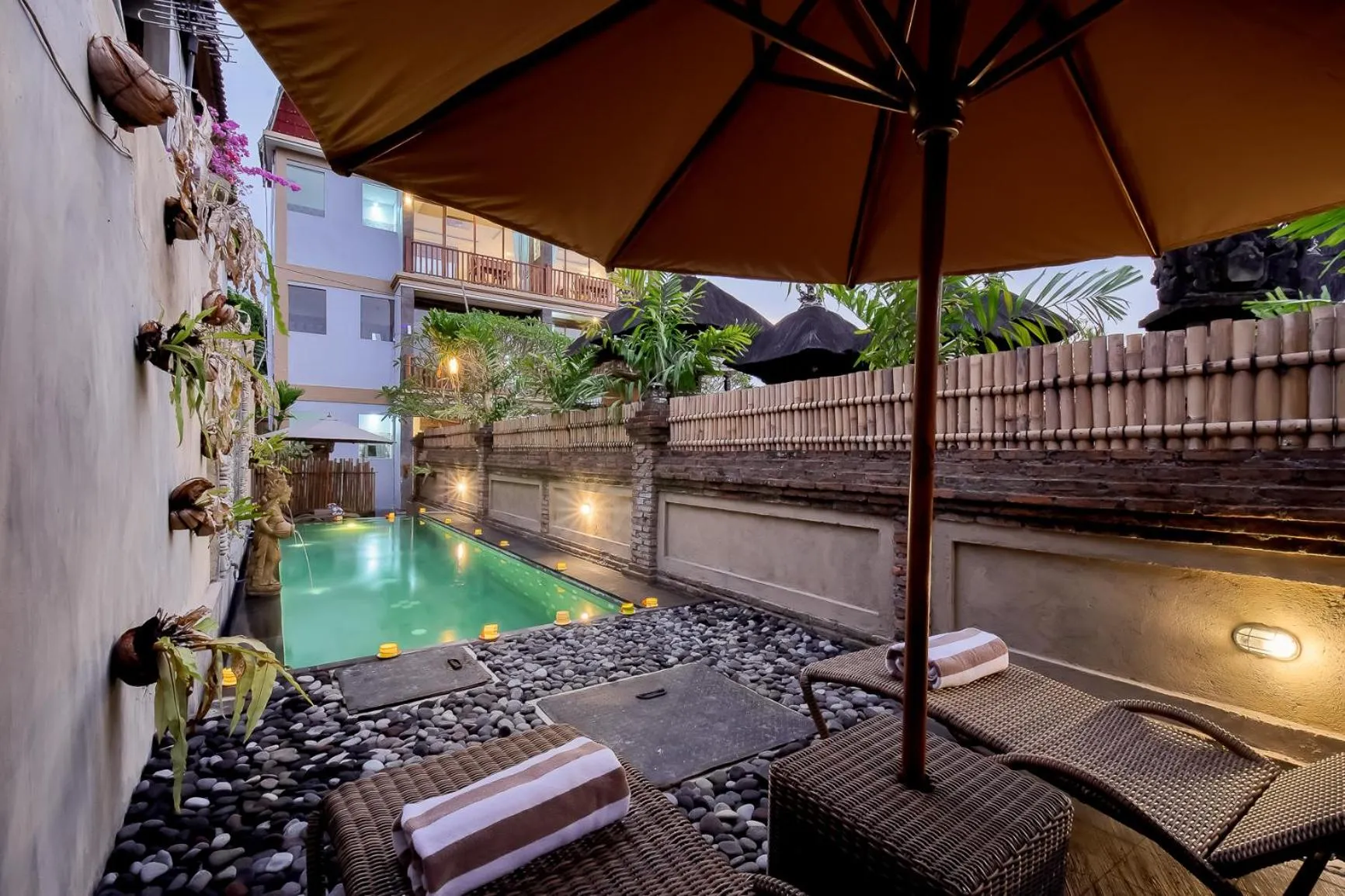 Swimming pool in Santosha Place