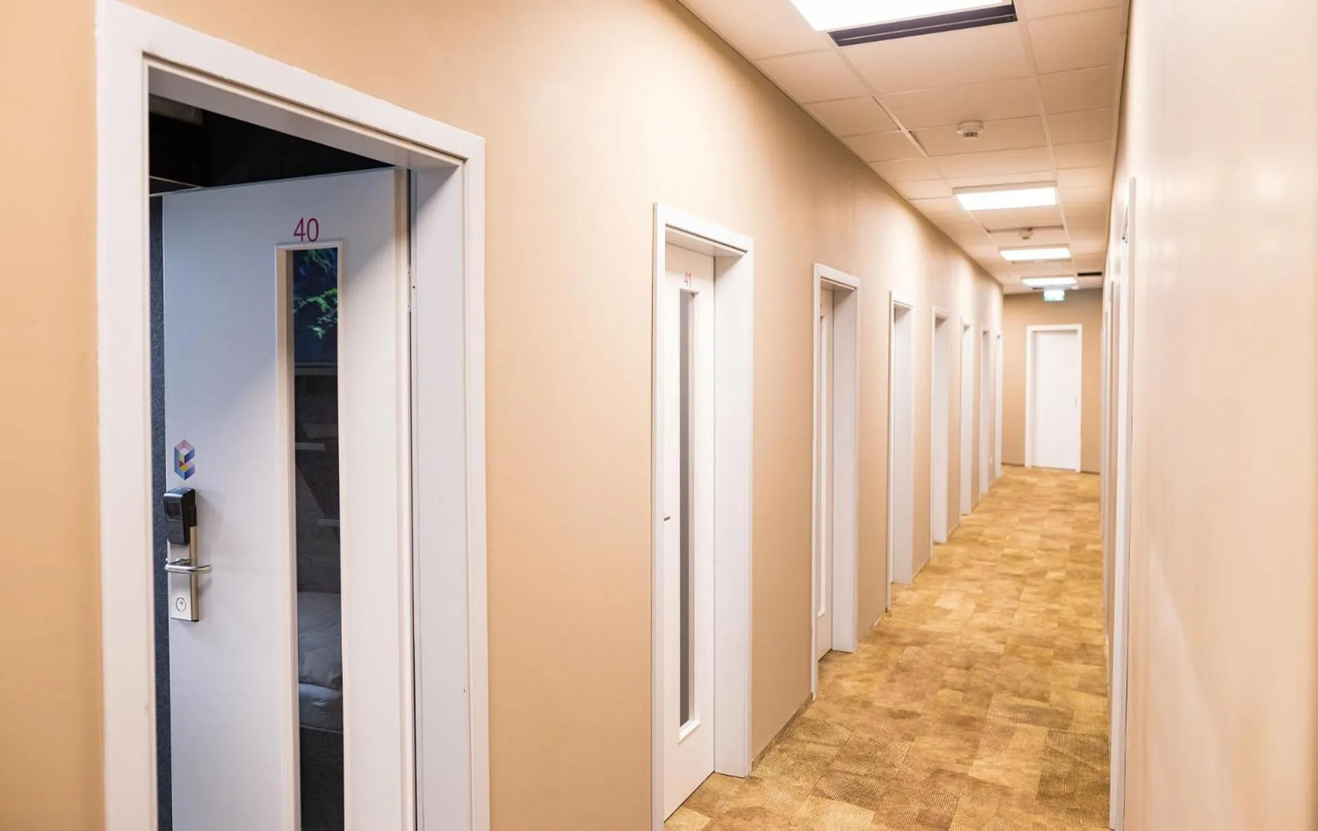 Decorative detail in BoxHotel Hannover