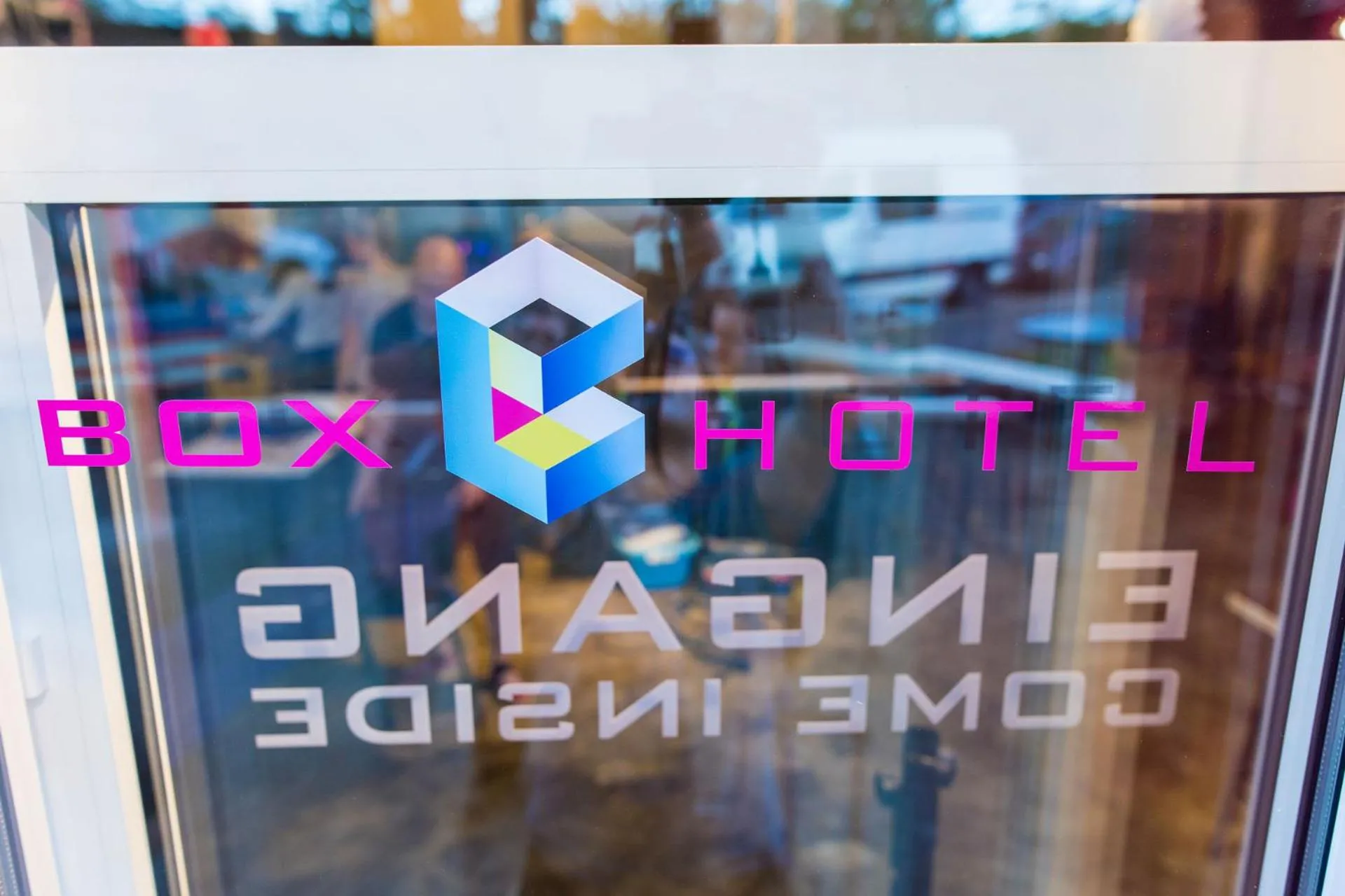 Lobby or reception in BoxHotel Hannover