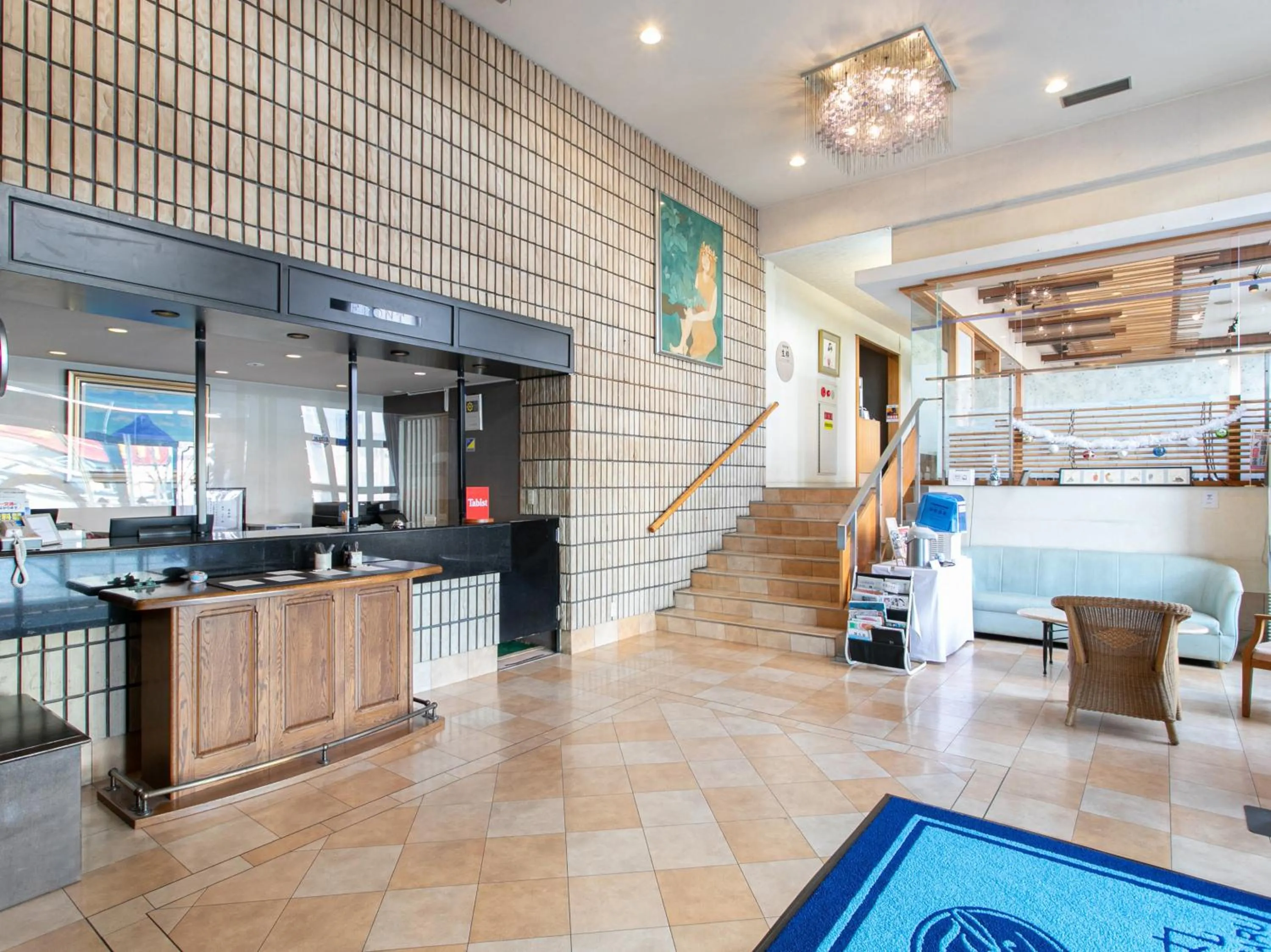 Lobby or reception in Aqua Garden Hotel Fukumaru