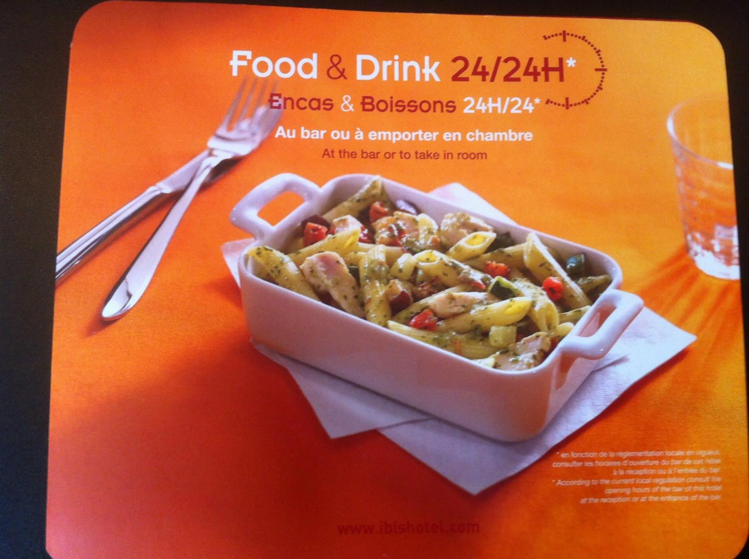 Food and drinks in ibis Poitiers Centre