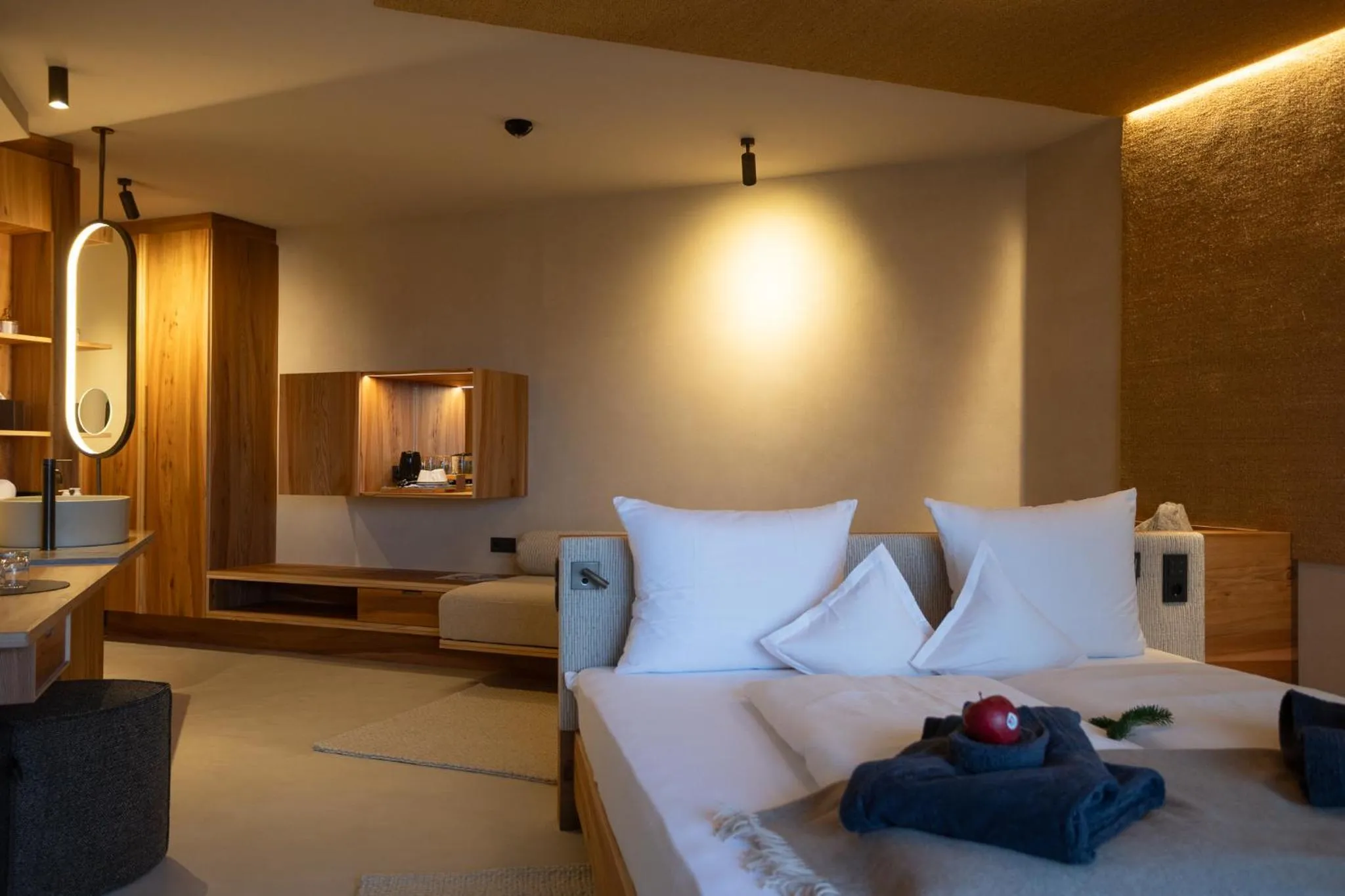 Bed in Hotel Schönblick