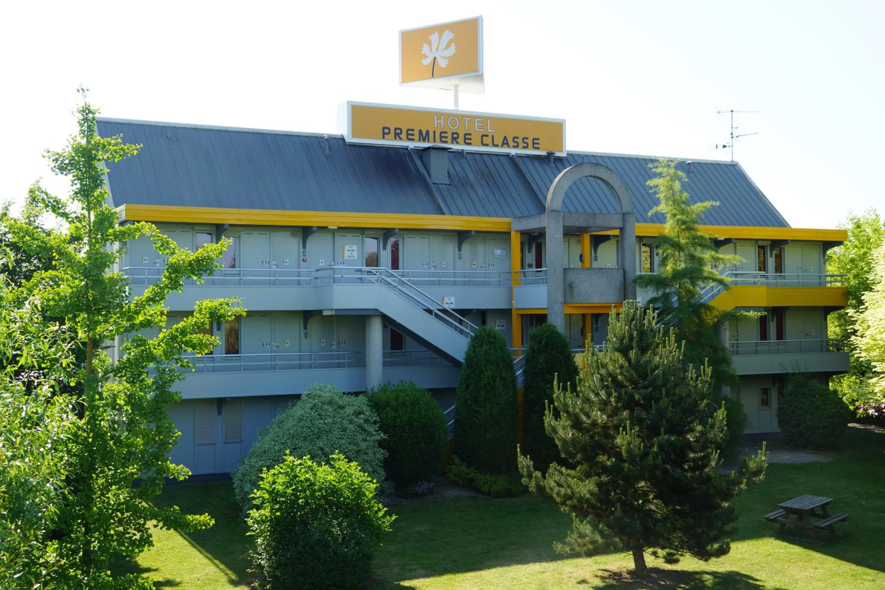 Garden view in Premiere Classe Laon