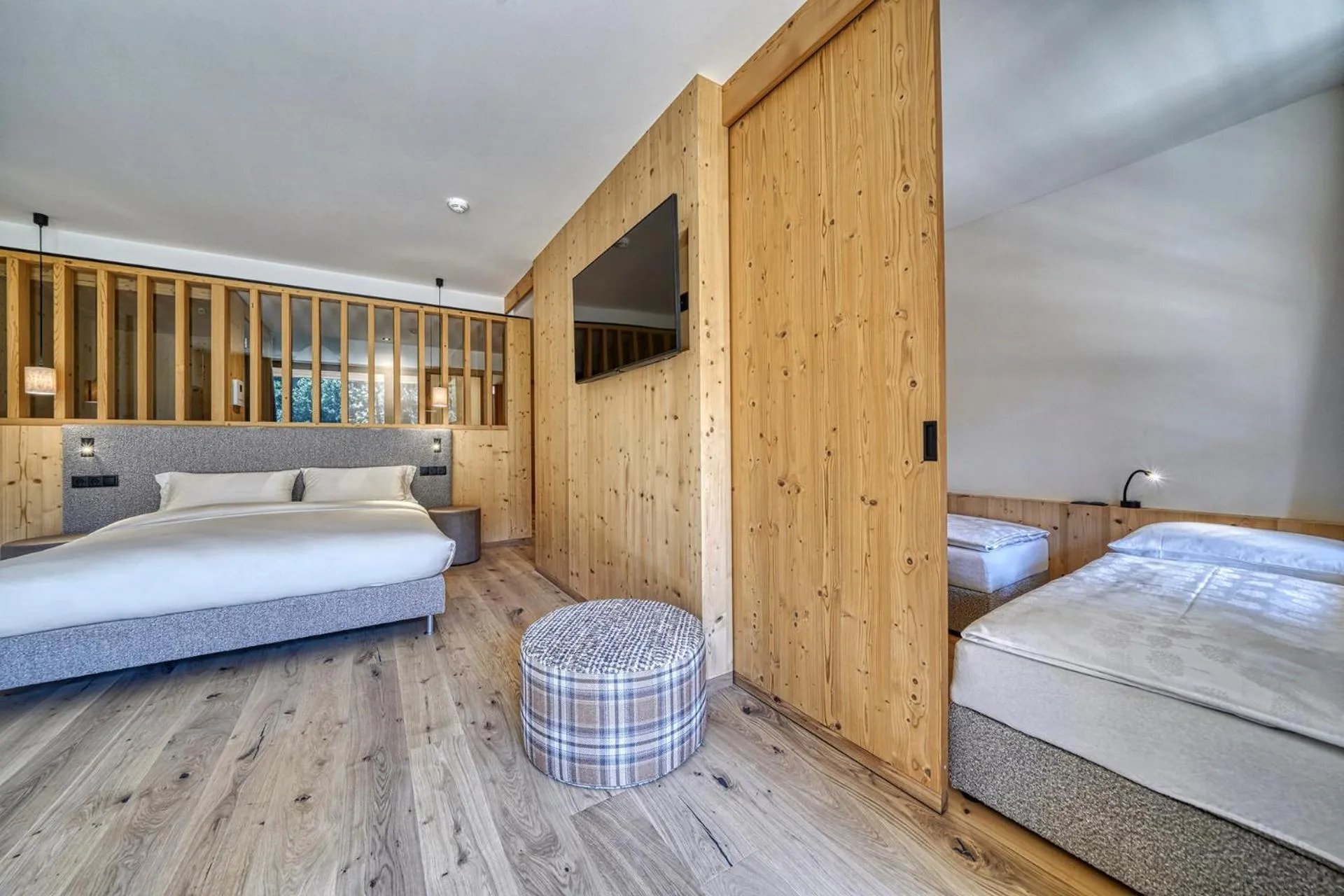 Bed in Hotel Pustertalerhof