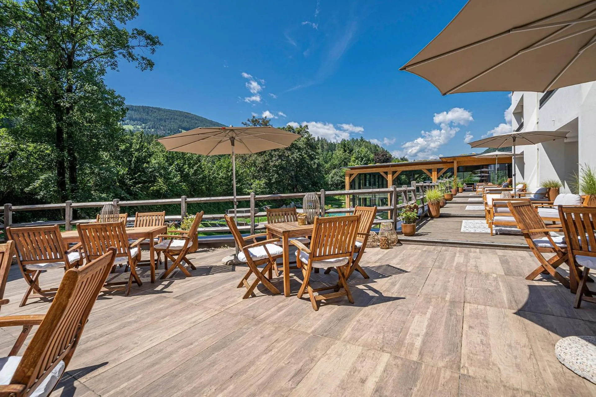 Patio in Hotel Pustertalerhof