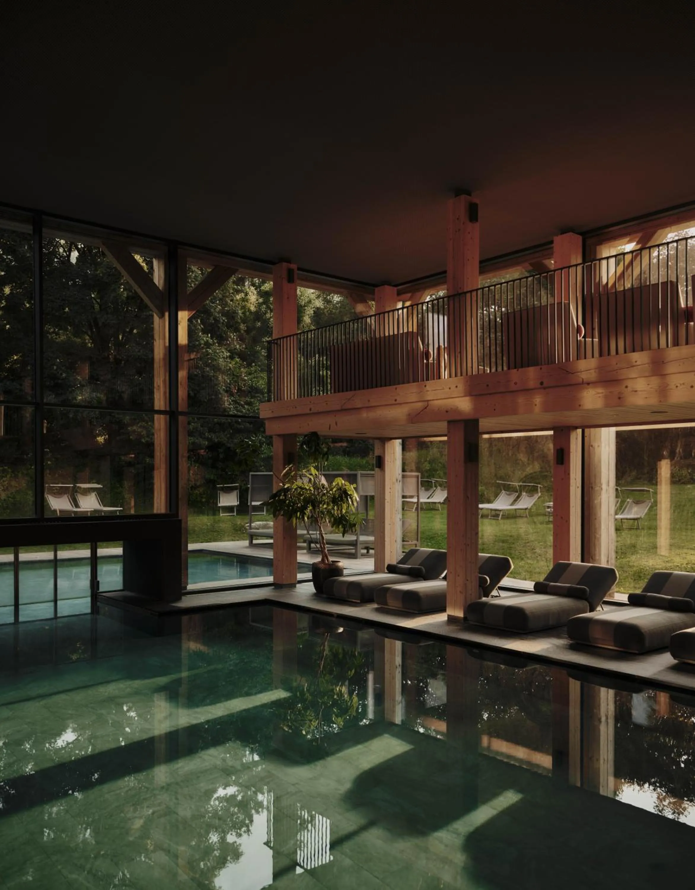 Swimming pool in Hotel Pustertalerhof