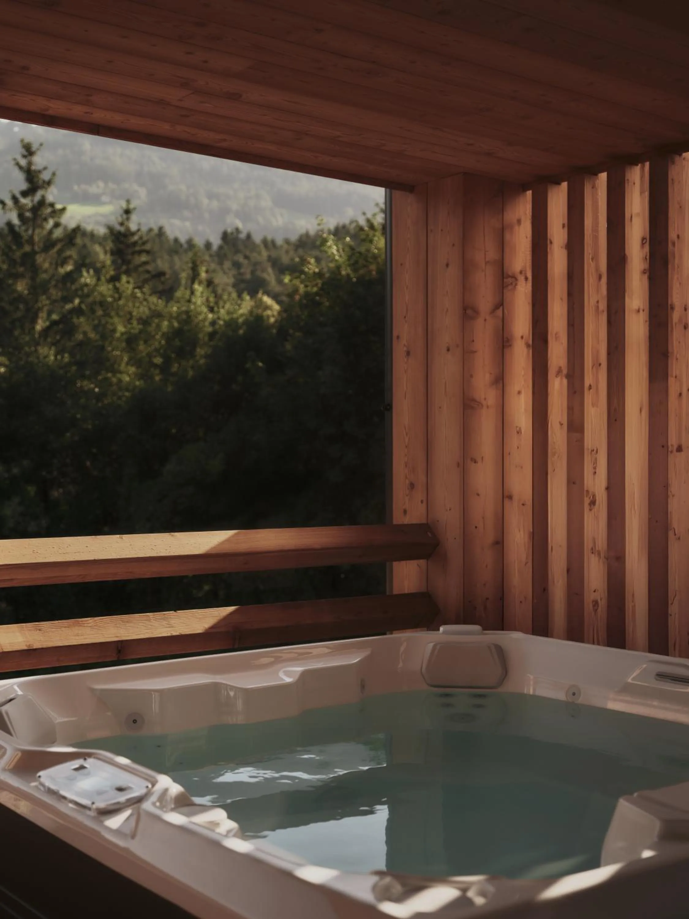 Hot Tub in Hotel Pustertalerhof