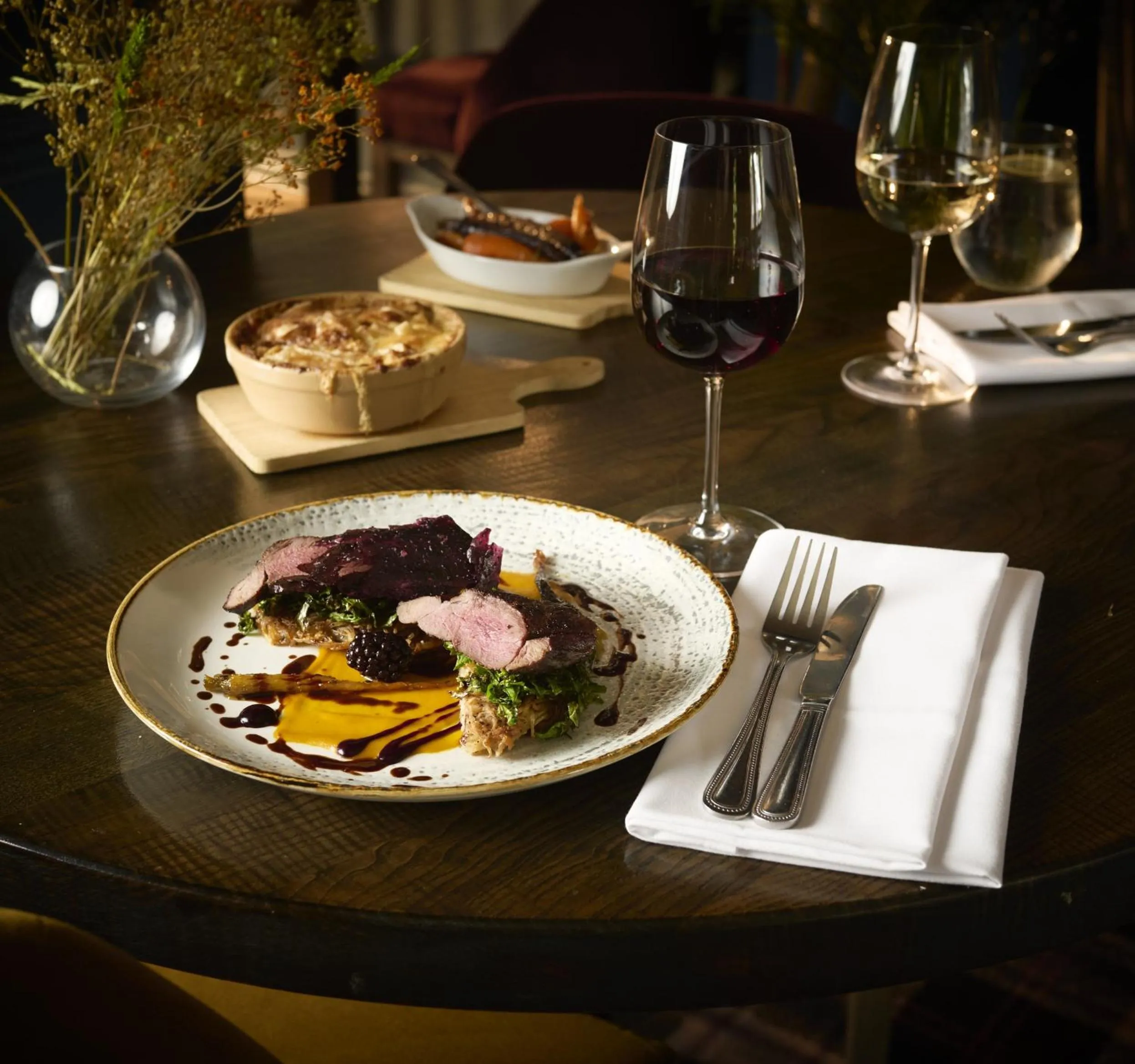 Food close-up in The Stratton House Hotel
