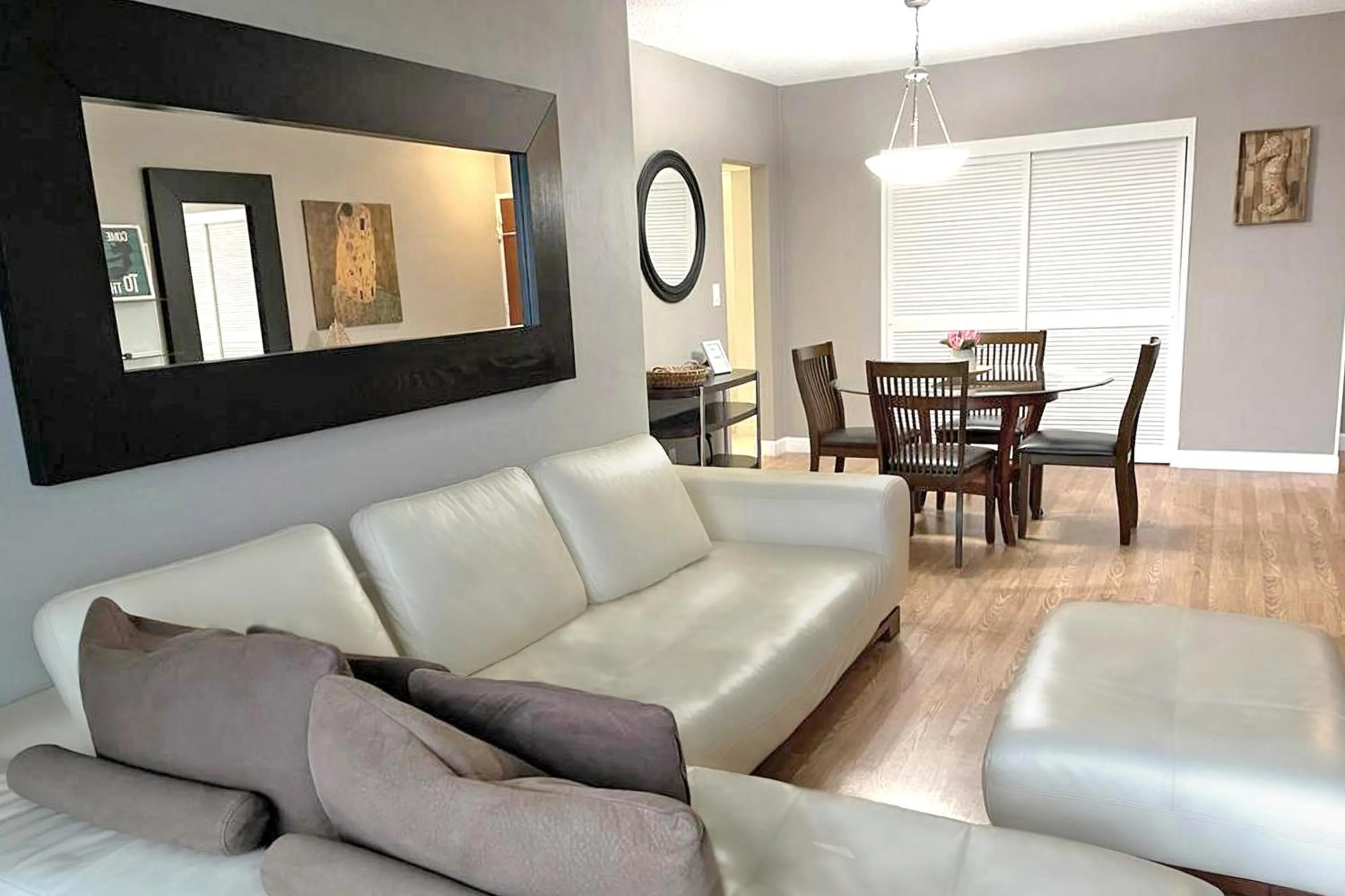 Living room in The Tides Apartments on the beach