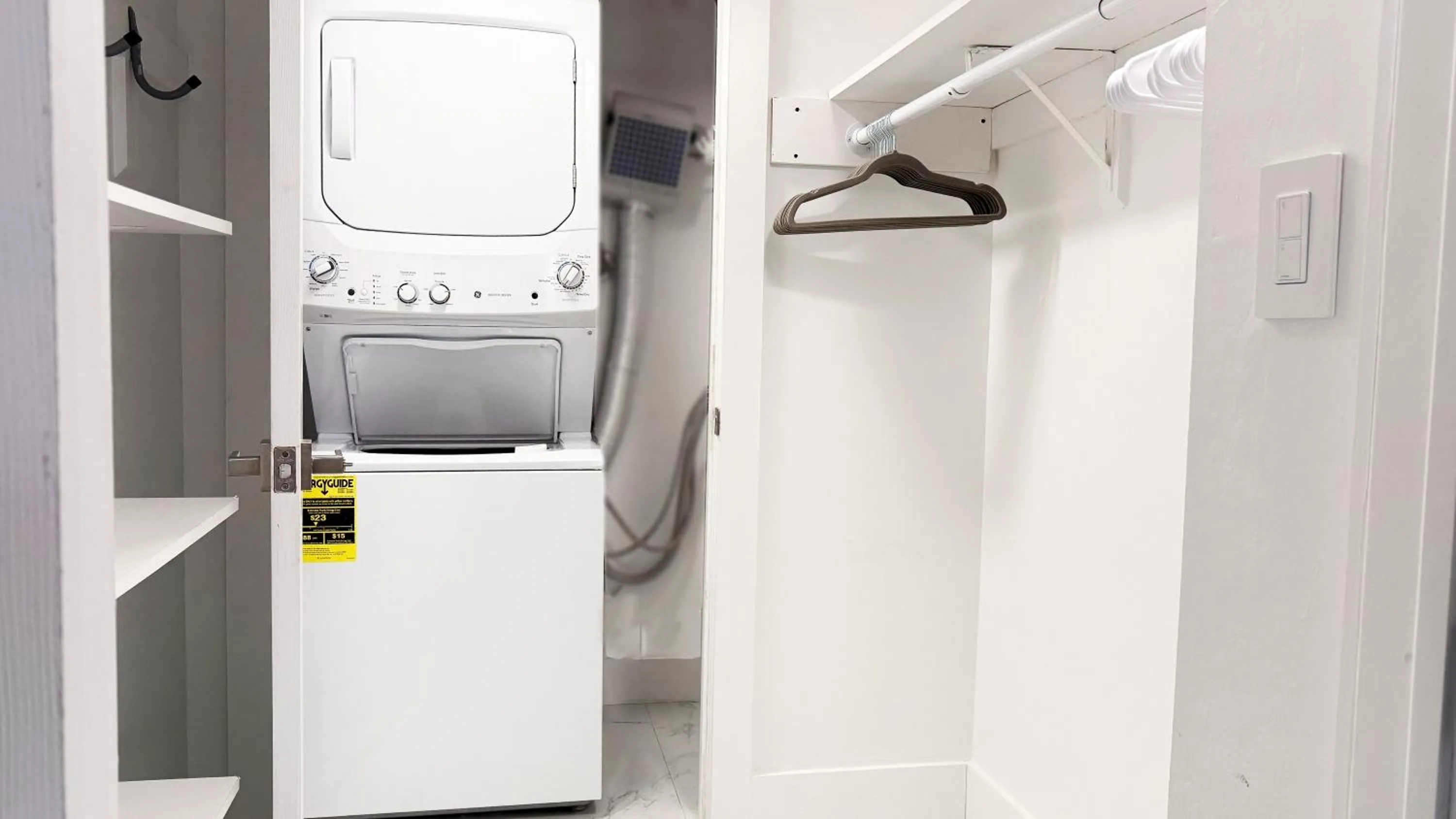 washing machine in The Tides Apartments on the beach