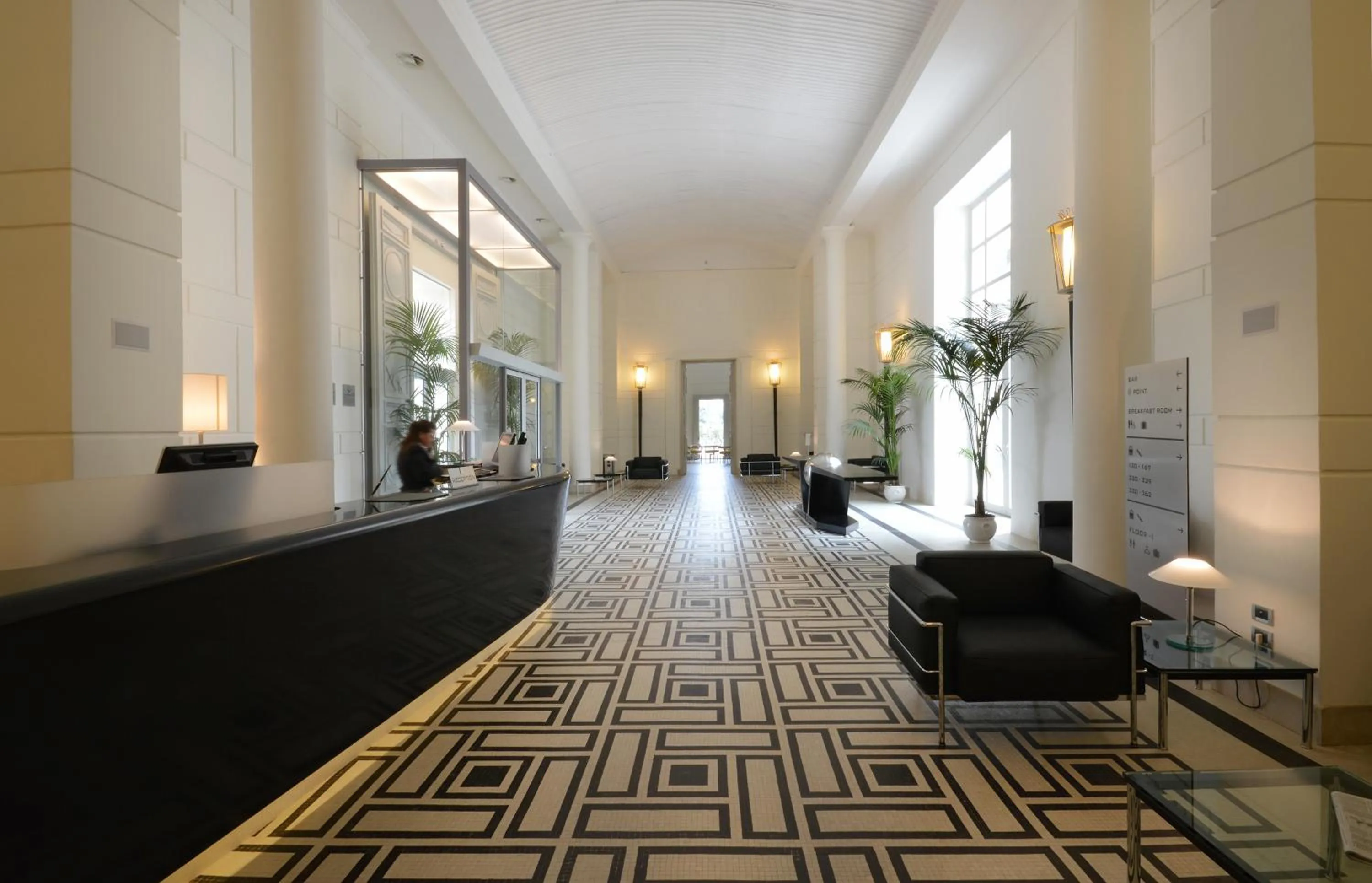 Lobby or reception in Palazzo Esedra