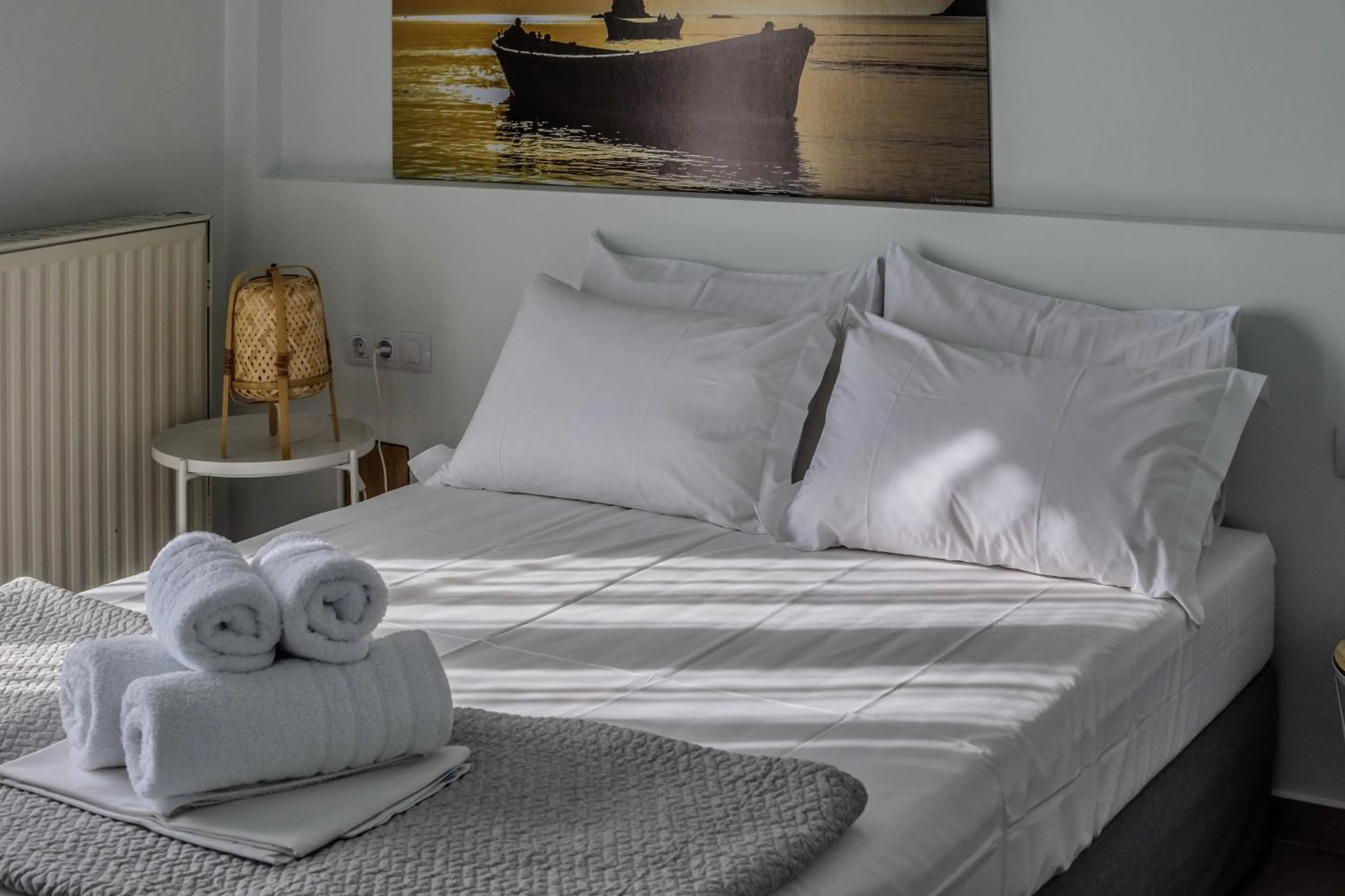 Bedroom, Bed in Pharos Apartments