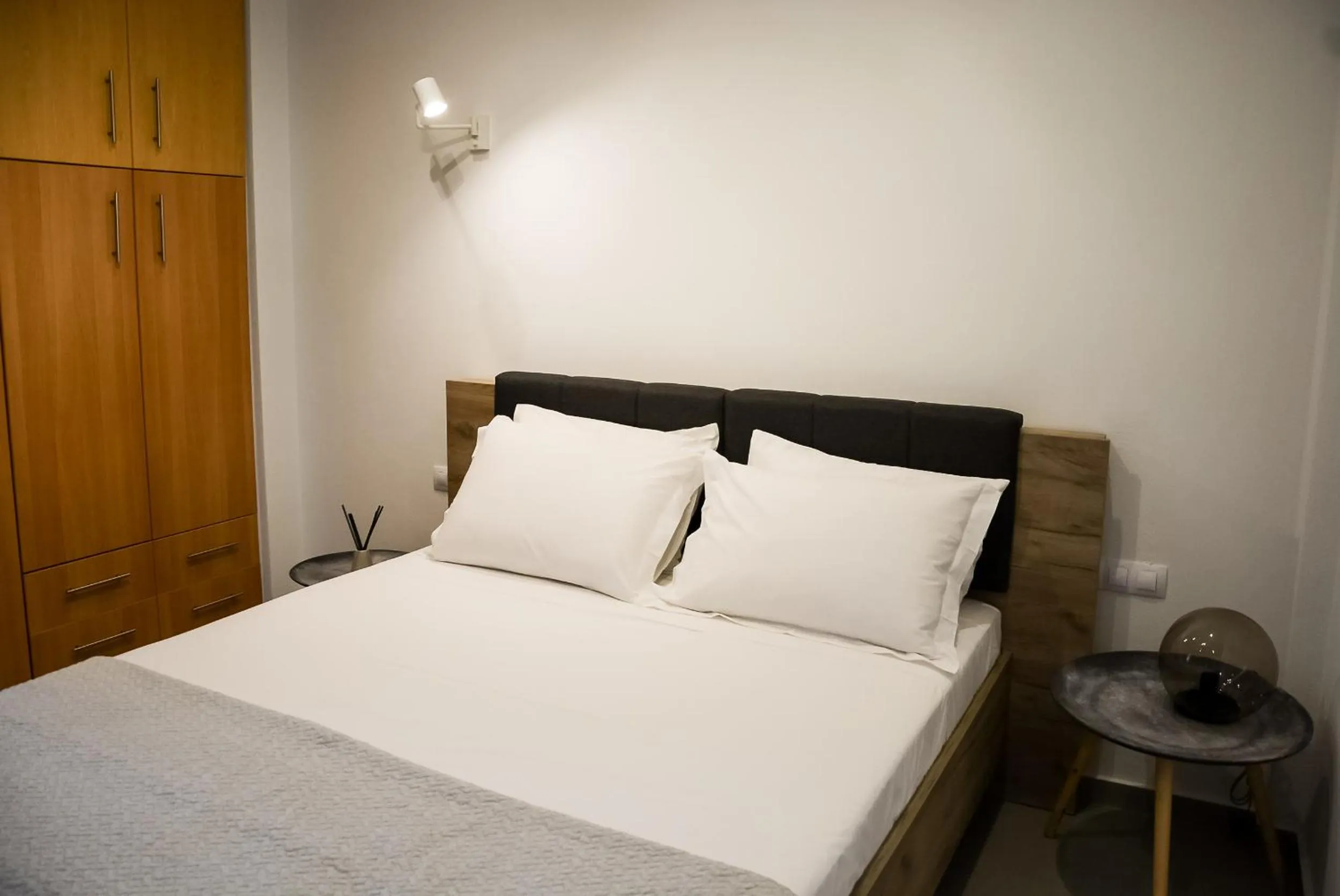 Bedroom, Bed in Pharos Apartments