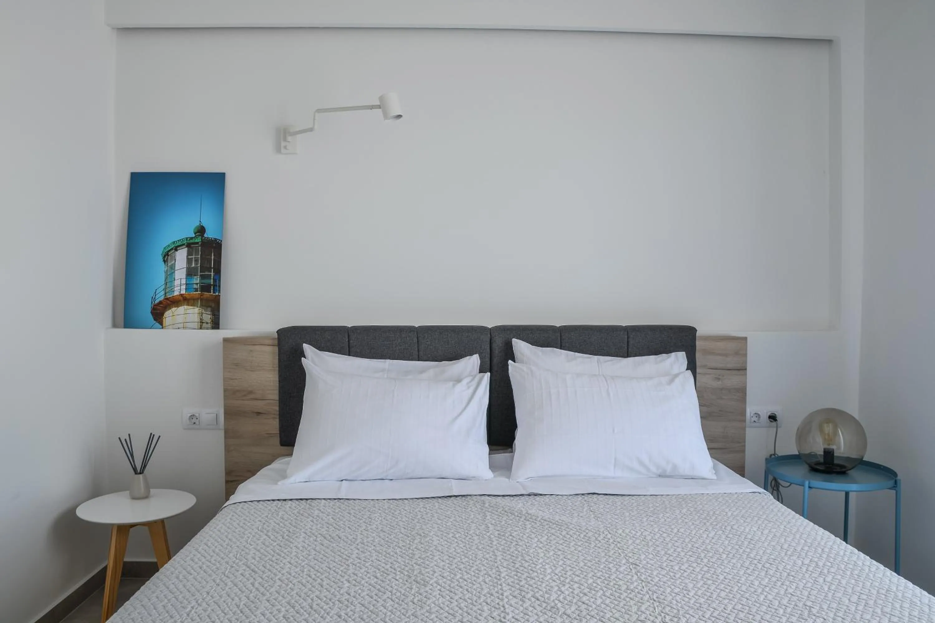 Bedroom, Bed in Pharos Apartments