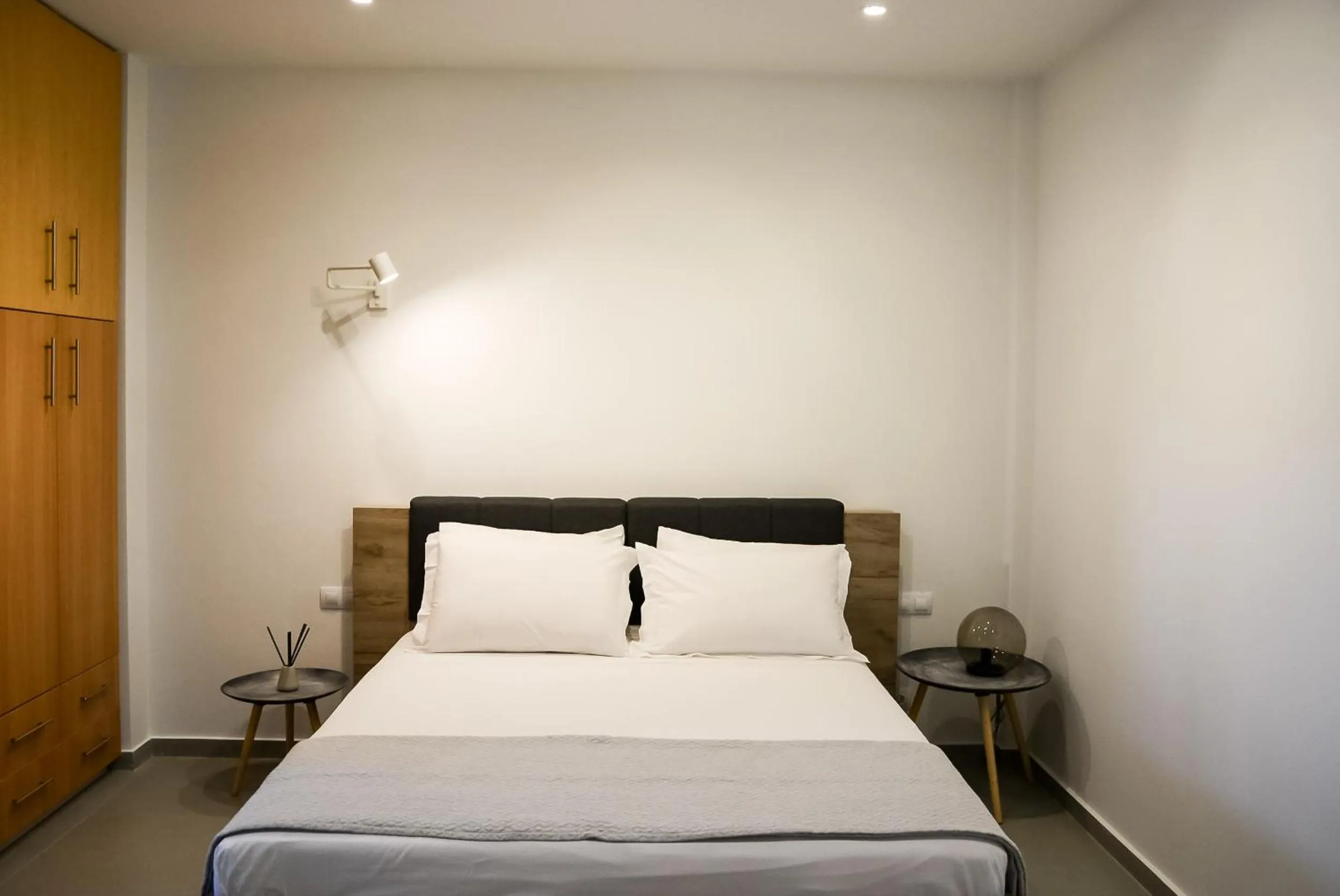 Bedroom, Bed in Pharos Apartments