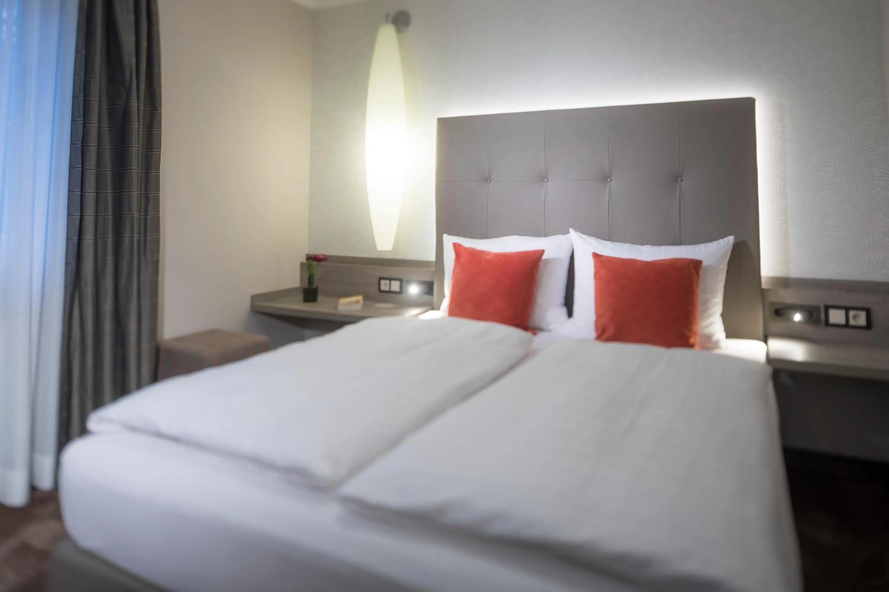 Bedroom, Bed in Hotel Menge "An der Schlacht"