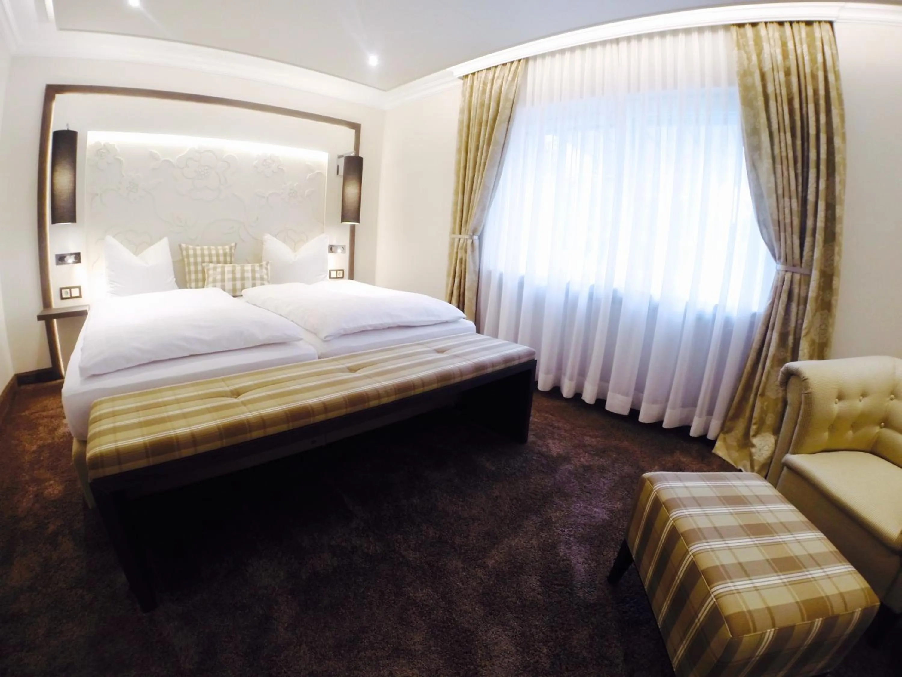 Bedroom, Bed in Hotel Menge "An der Schlacht"