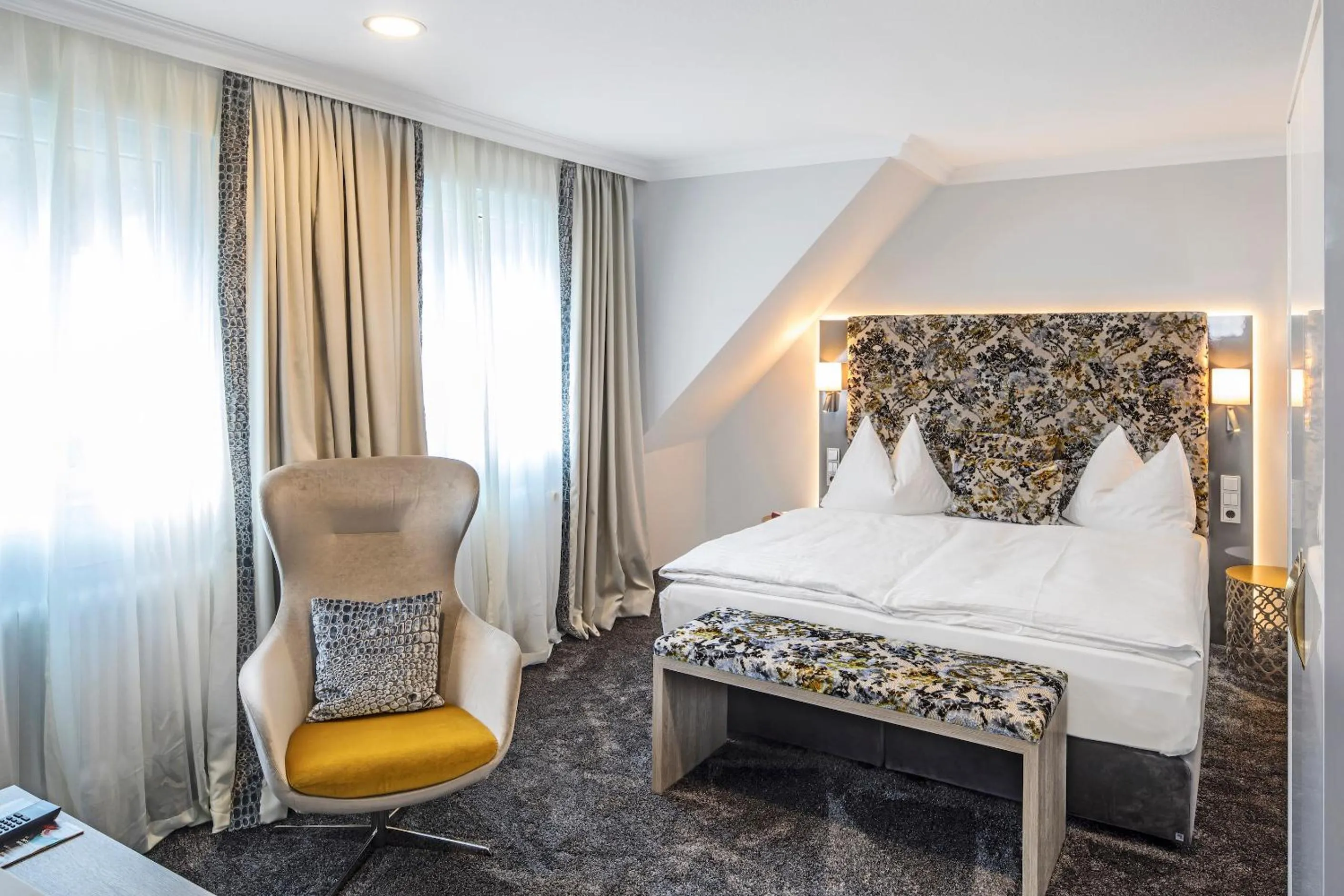 Bedroom, Bed in Hotel Menge "An der Schlacht"