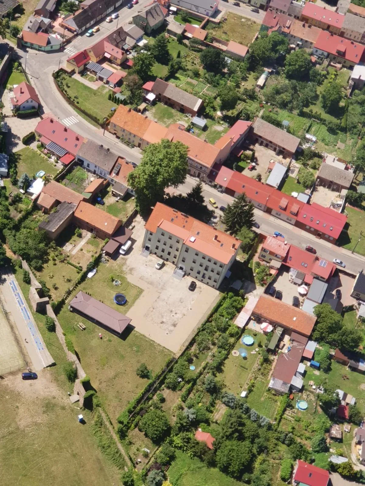 Bird's eye view in Willa Moryń