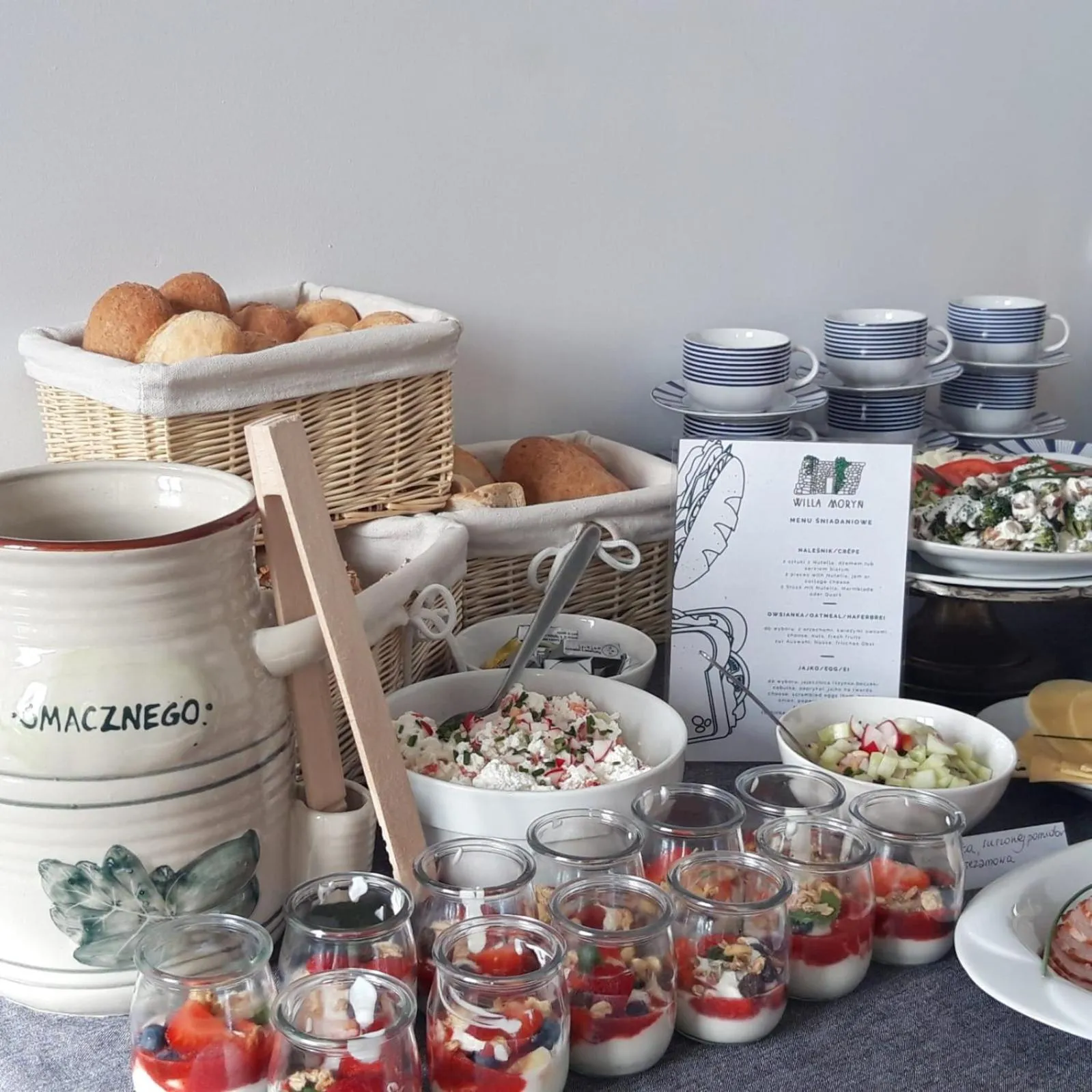 Buffet breakfast in Willa Moryń