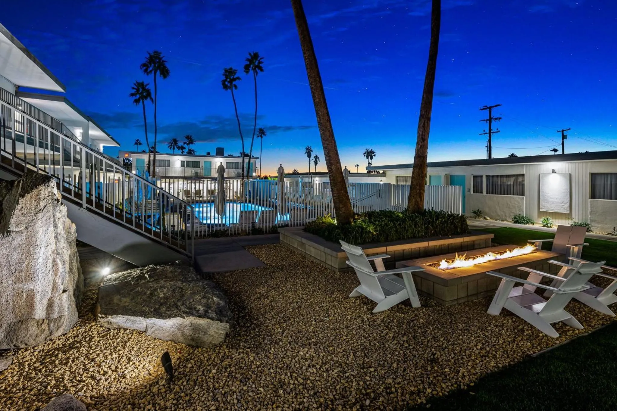 Night in The Skylark, a Palm Springs Hotel