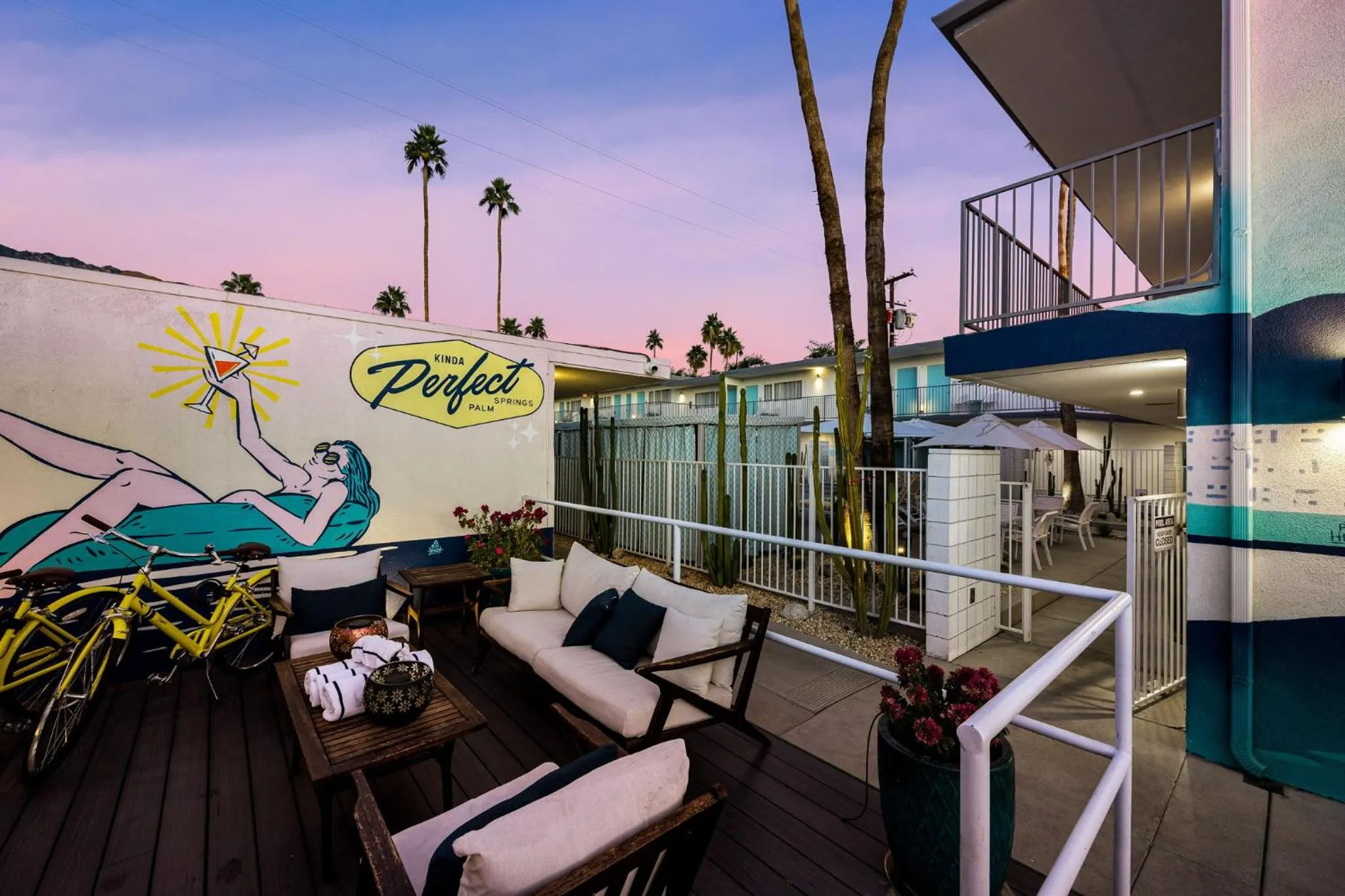 Patio in The Skylark, a Palm Springs Hotel