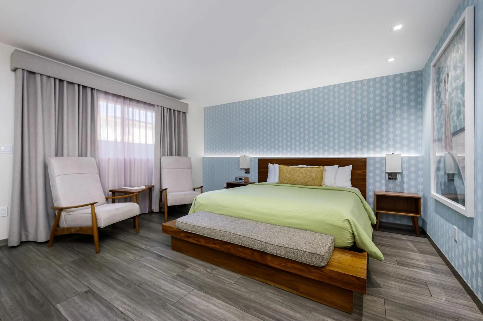 Bedroom, Bed in The Skylark, a Palm Springs Hotel