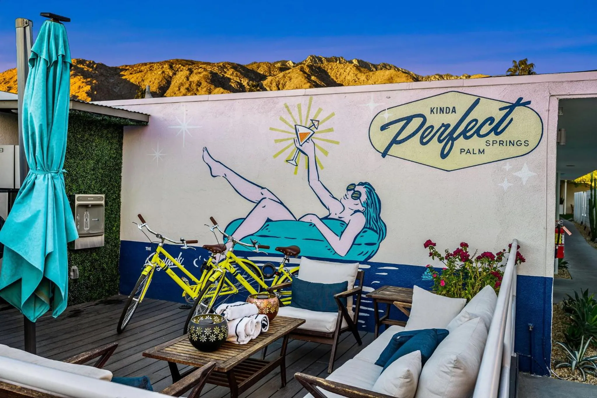 Patio in The Skylark, a Palm Springs Hotel