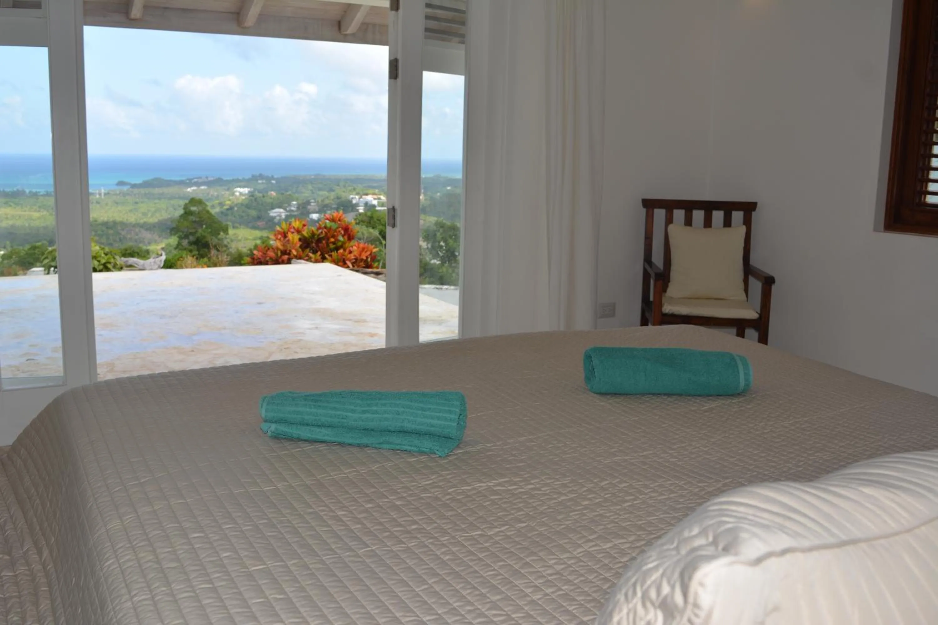 Bedroom, Bed in Villa Noria