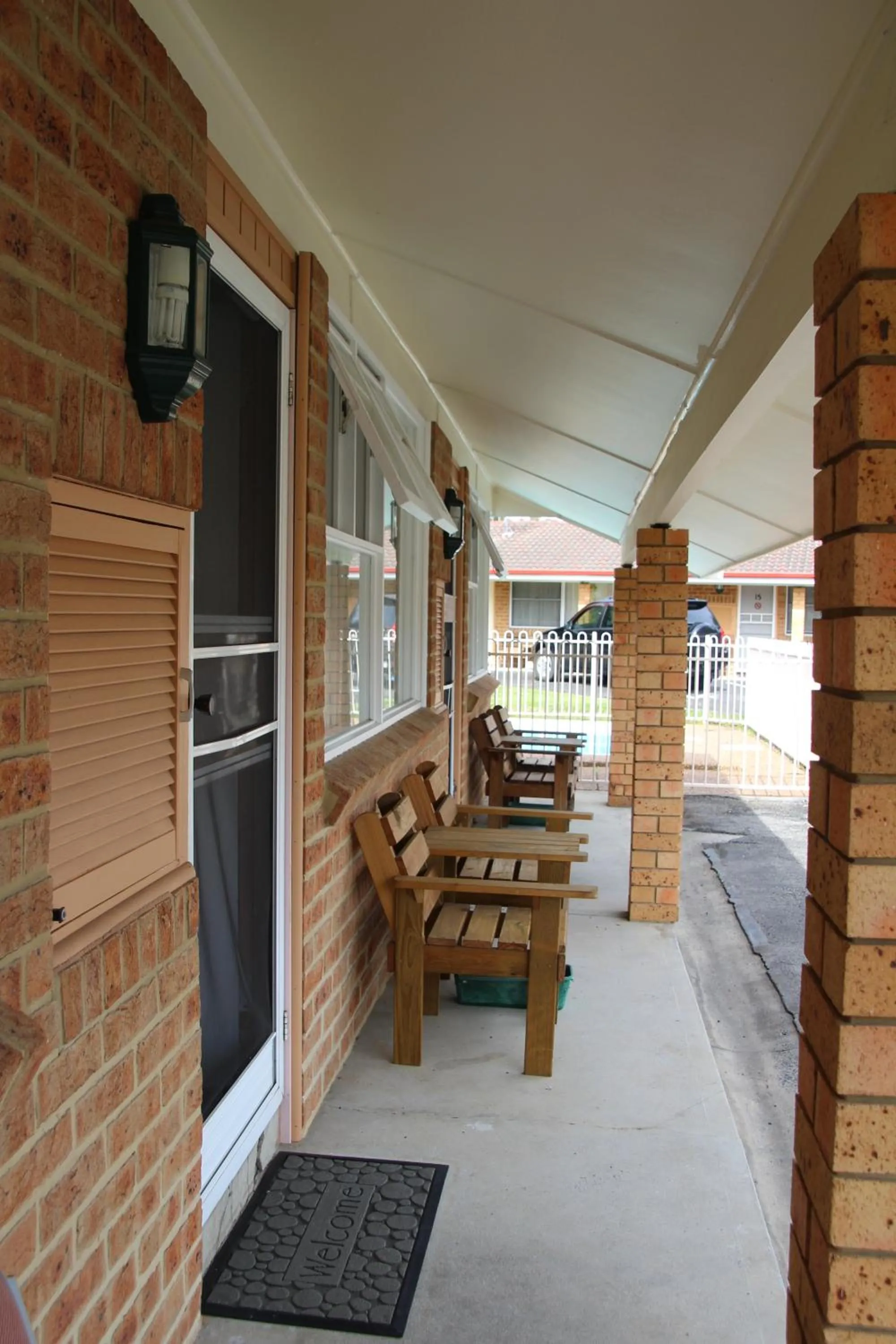 Patio in Central Coast Motel