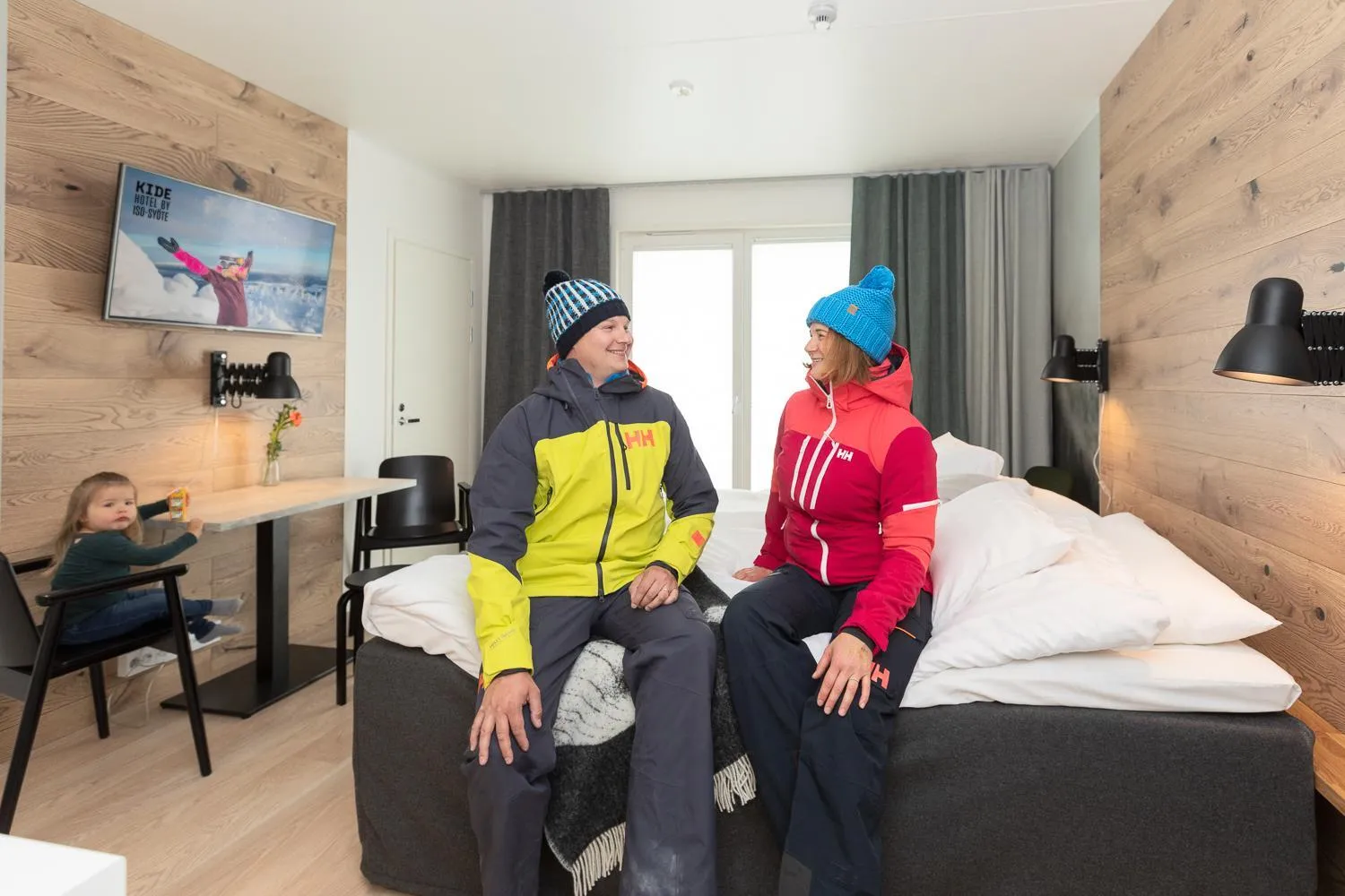 Bed in KIDE hotel by Iso-Syöte