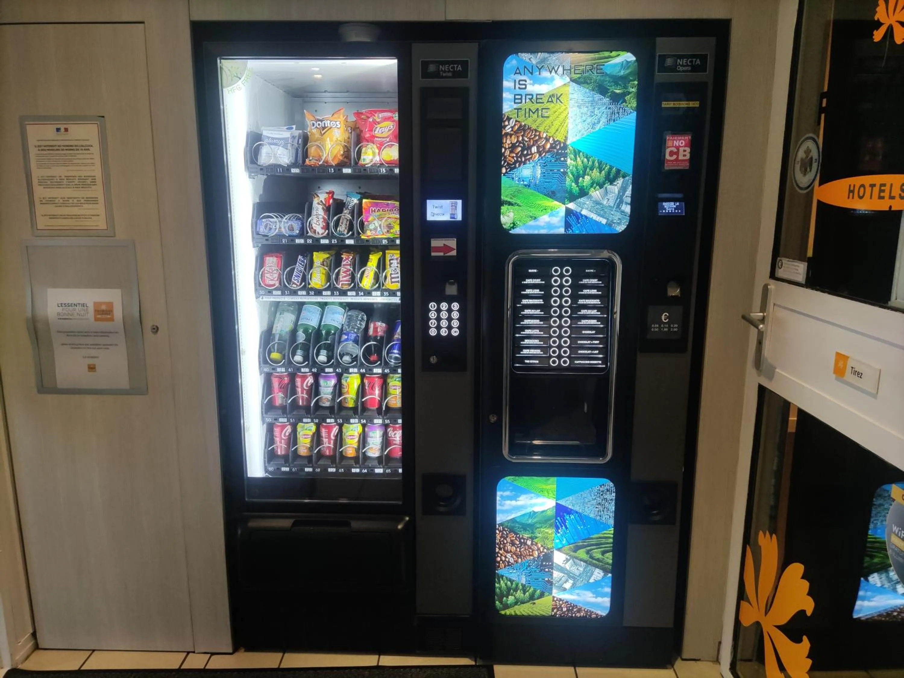 vending machine in Premiere Classe Vannes