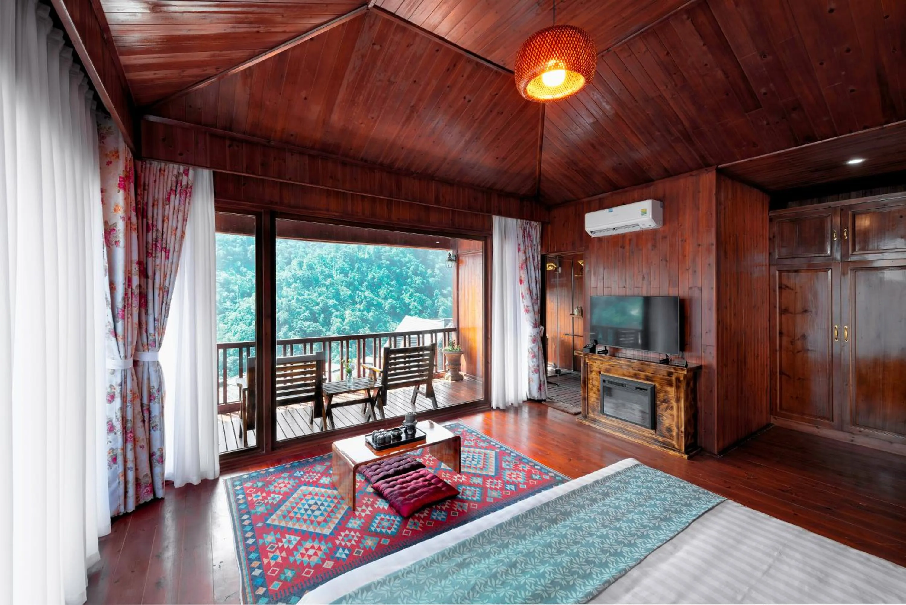 View (from property/room), Bed in Heaven Gate O Quy Ho Hotel Sapa