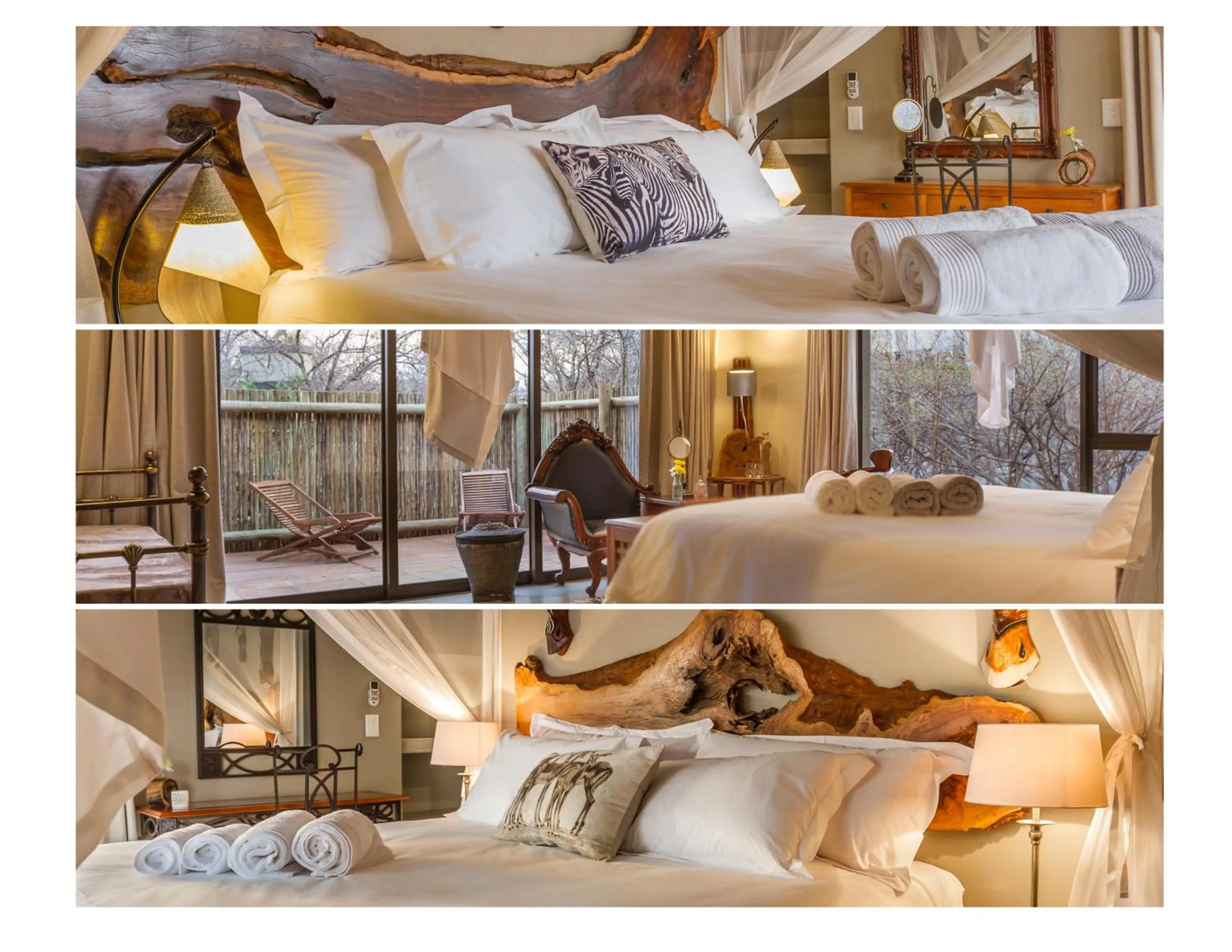 Bed in Ukuthula Bush Lodge