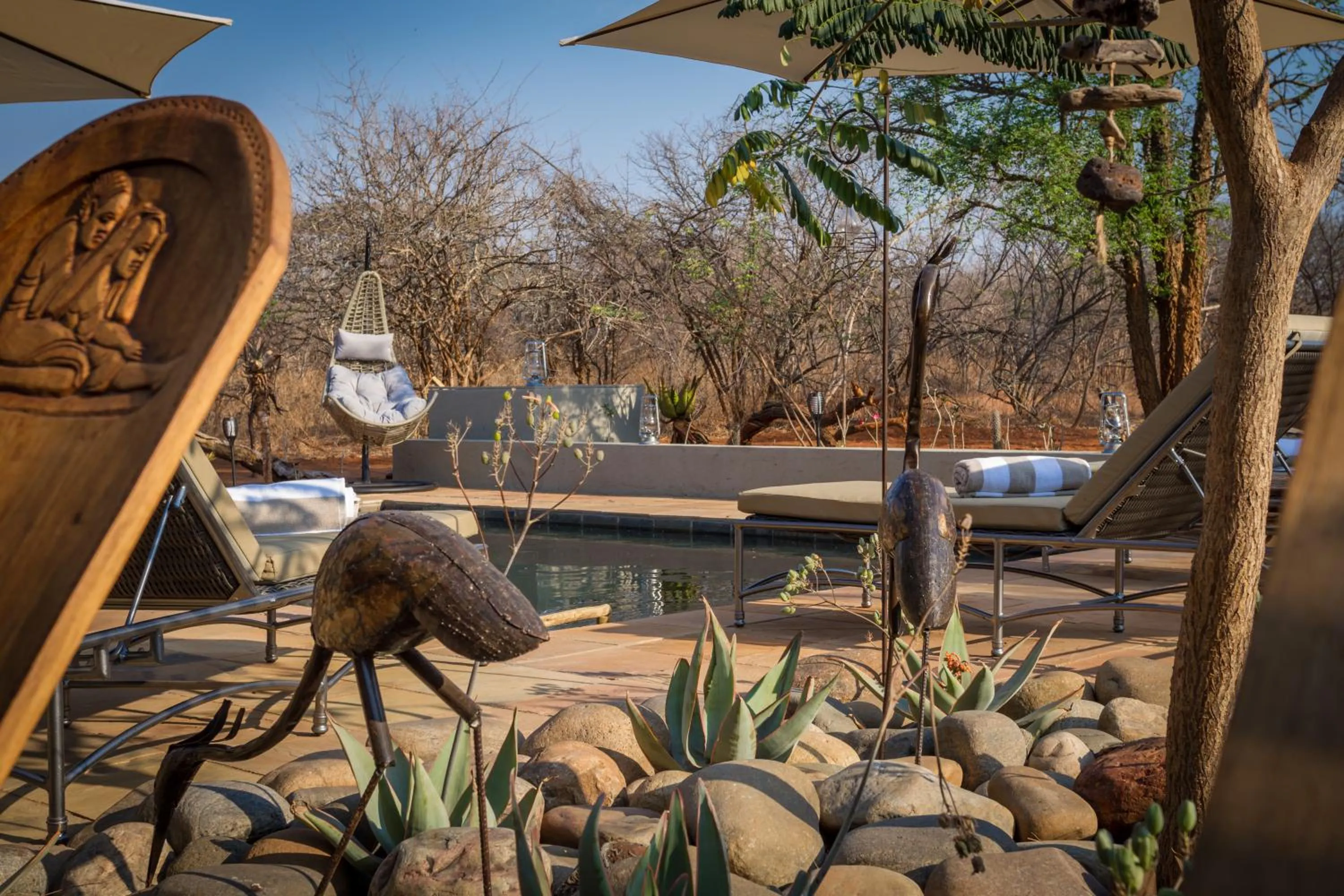 Garden in Ukuthula Bush Lodge