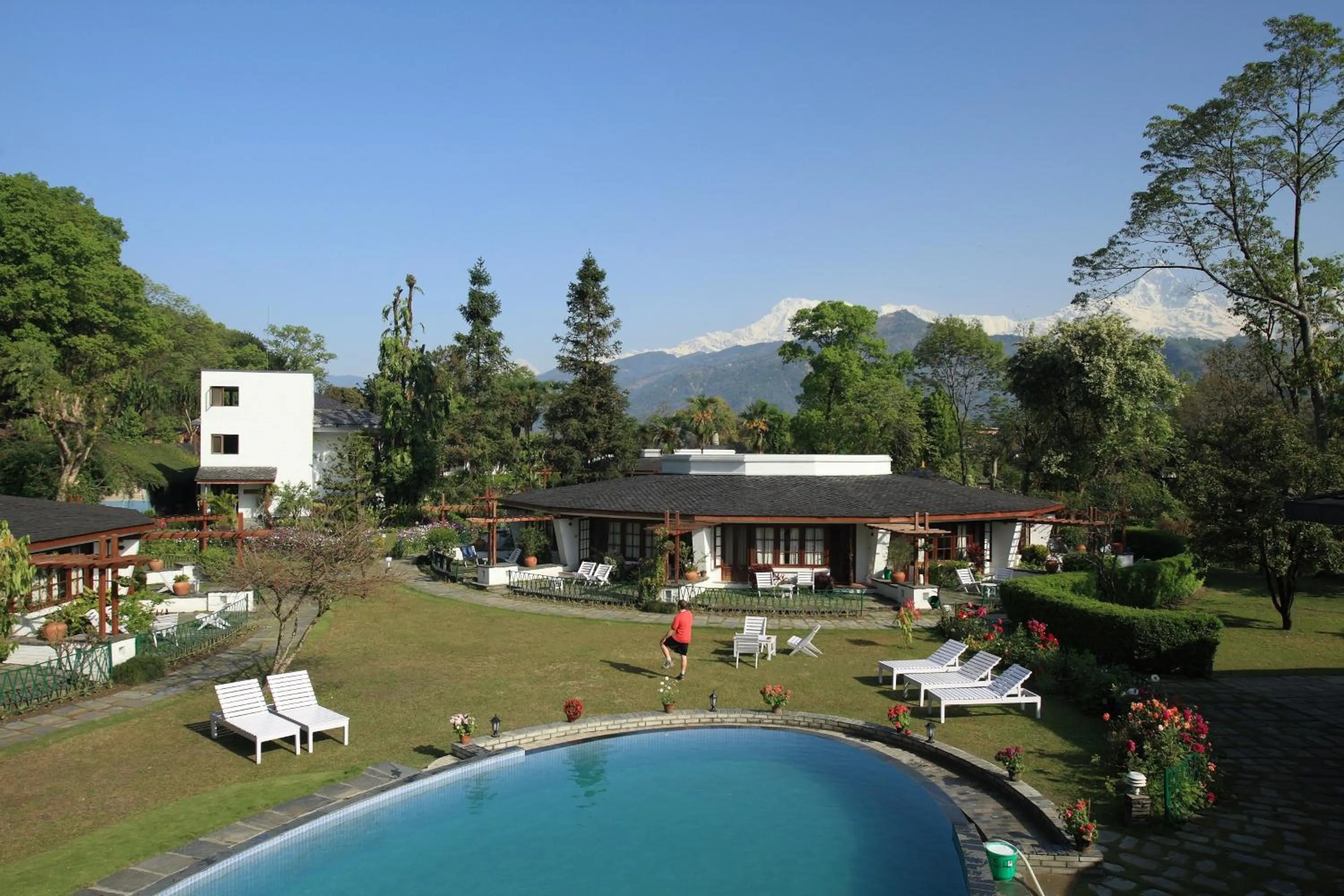 Bird's eye view in Fish Tail Lodge