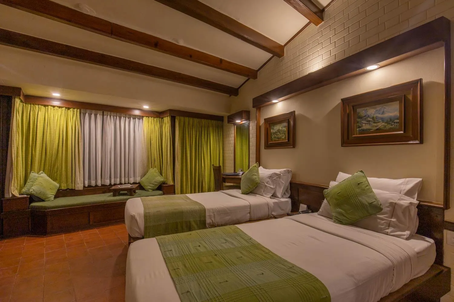 Bed in Fish Tail Lodge